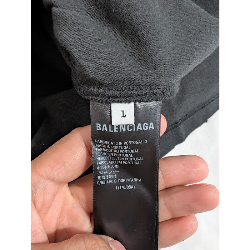 Balenciaga o1rshd1 Q:3 / Oversized T-Shirt in Washed Black Size US S / EU 44-46 / 1 - 14 Thumbnail
