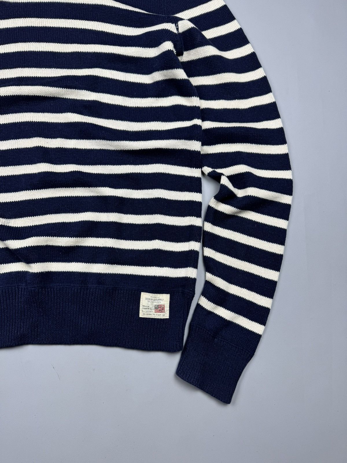 Denim & Supply Ralph Lauren Denim And Supply Ralph lauren striped longsleeve size M/L Size US L / EU 52-54 / 3 - 3 Thumbnail