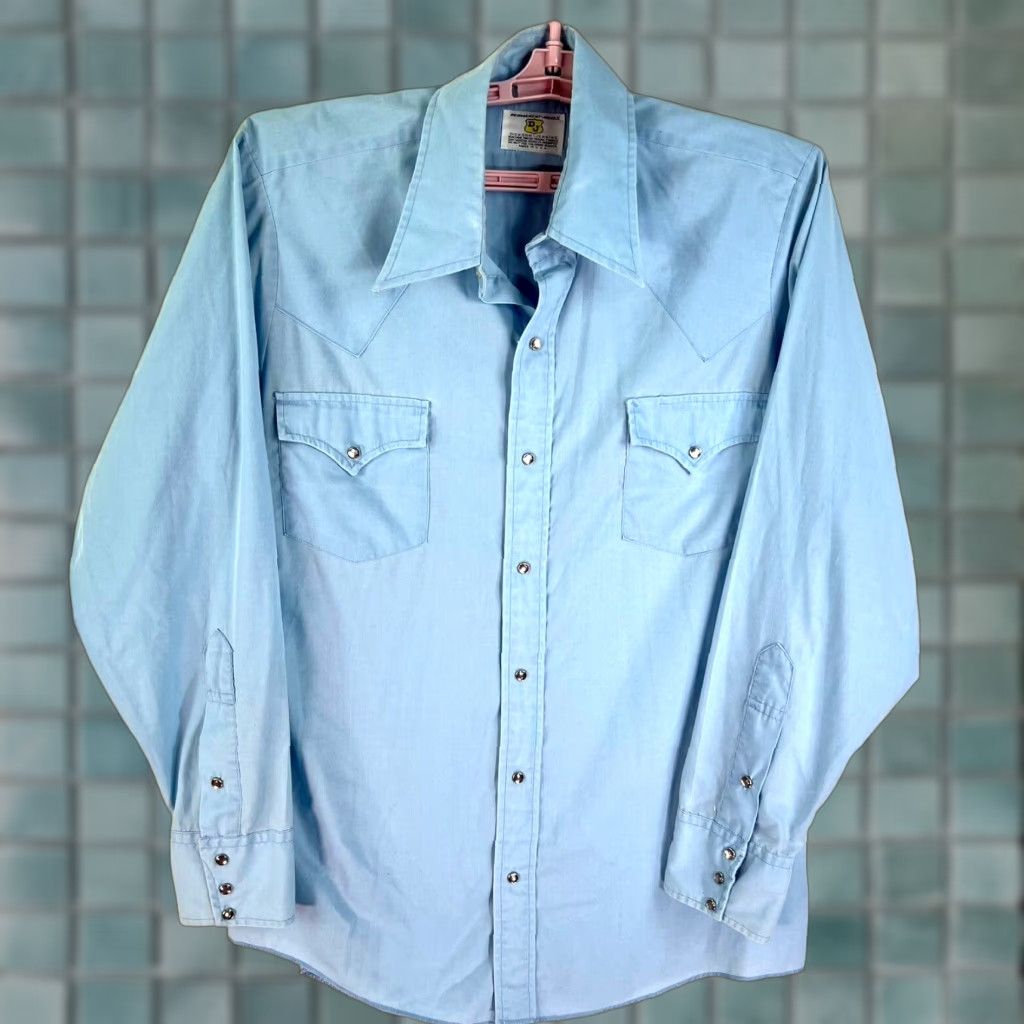 Vintage VINTAGE Dickson Jenkins Pearl Snap Western Shirt Mens SZ L Long Sleeve Pockets Size US L / EU 52-54 / 3 - 1 Thumbnail