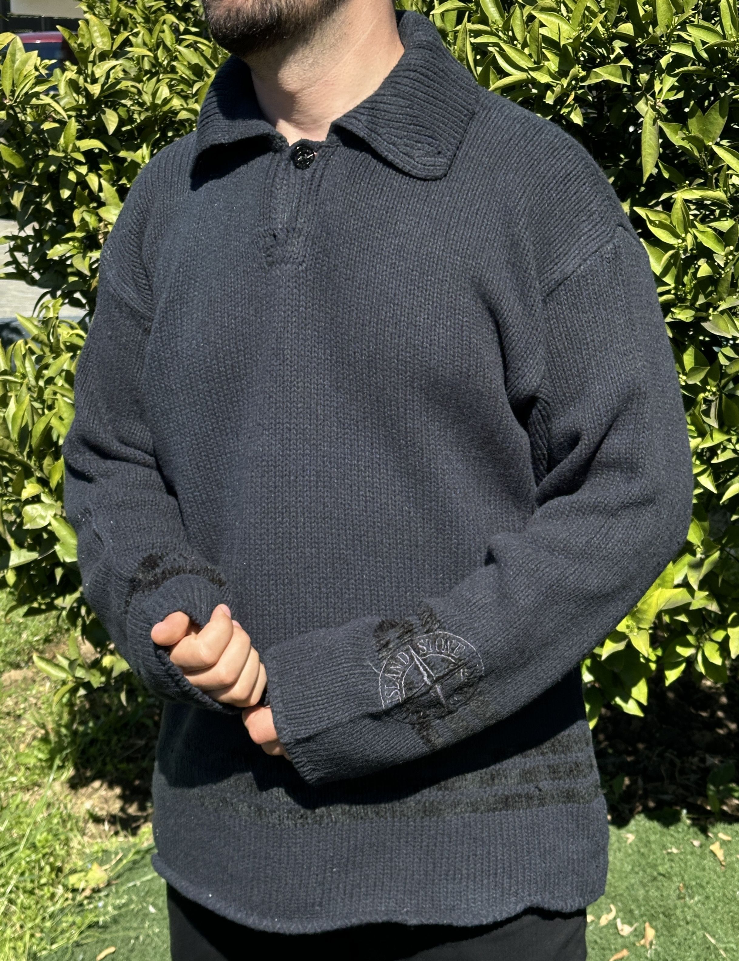 Stone Island HandKnit 1995 Stone Island Marina Collection Size XL 54 56 Size US XL / EU 56 / 4 - 4 Thumbnail