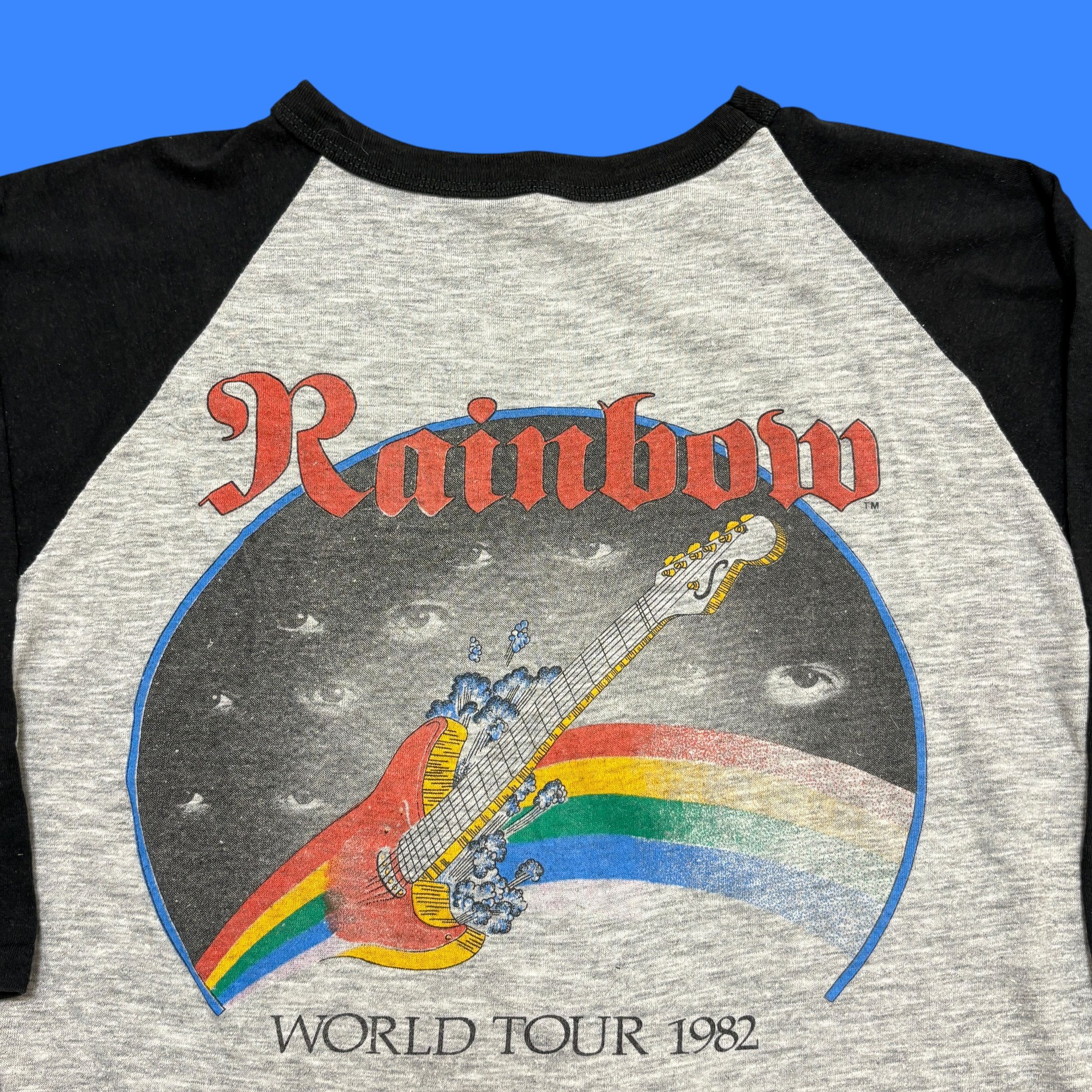 Band Tees Vintage Rainbow Shirt 80s Tour Single Stitch Rock Band Tee Size US S / EU 44-46 / 1 - 12 Thumbnail