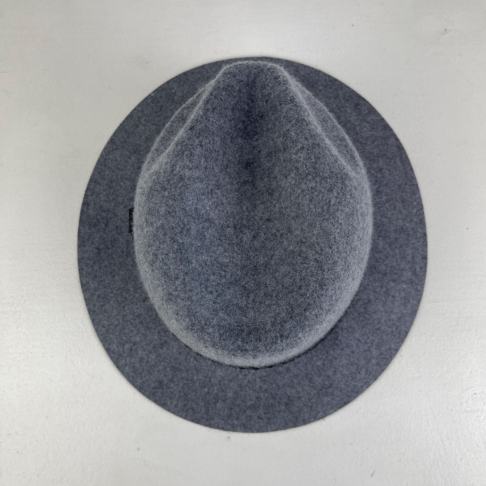 Forever 21 Grey Felt Fedora Hat Short Brim Black Faux Leather Band Size ONE SIZE - 25 Thumbnail