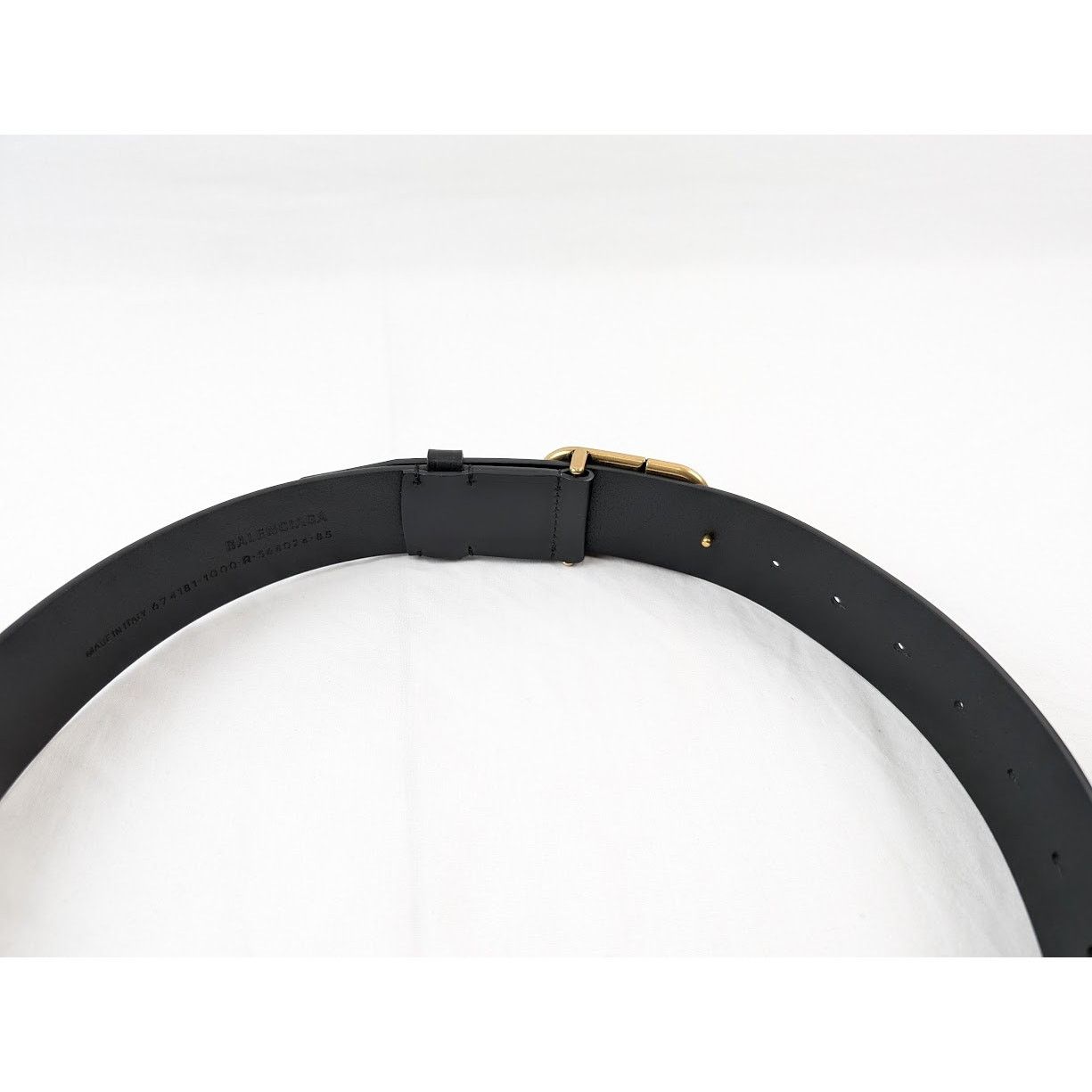 Balenciaga o1rshd1 Size: 85 / BB Extra Large Belt in Black Size 32 - 14 Thumbnail