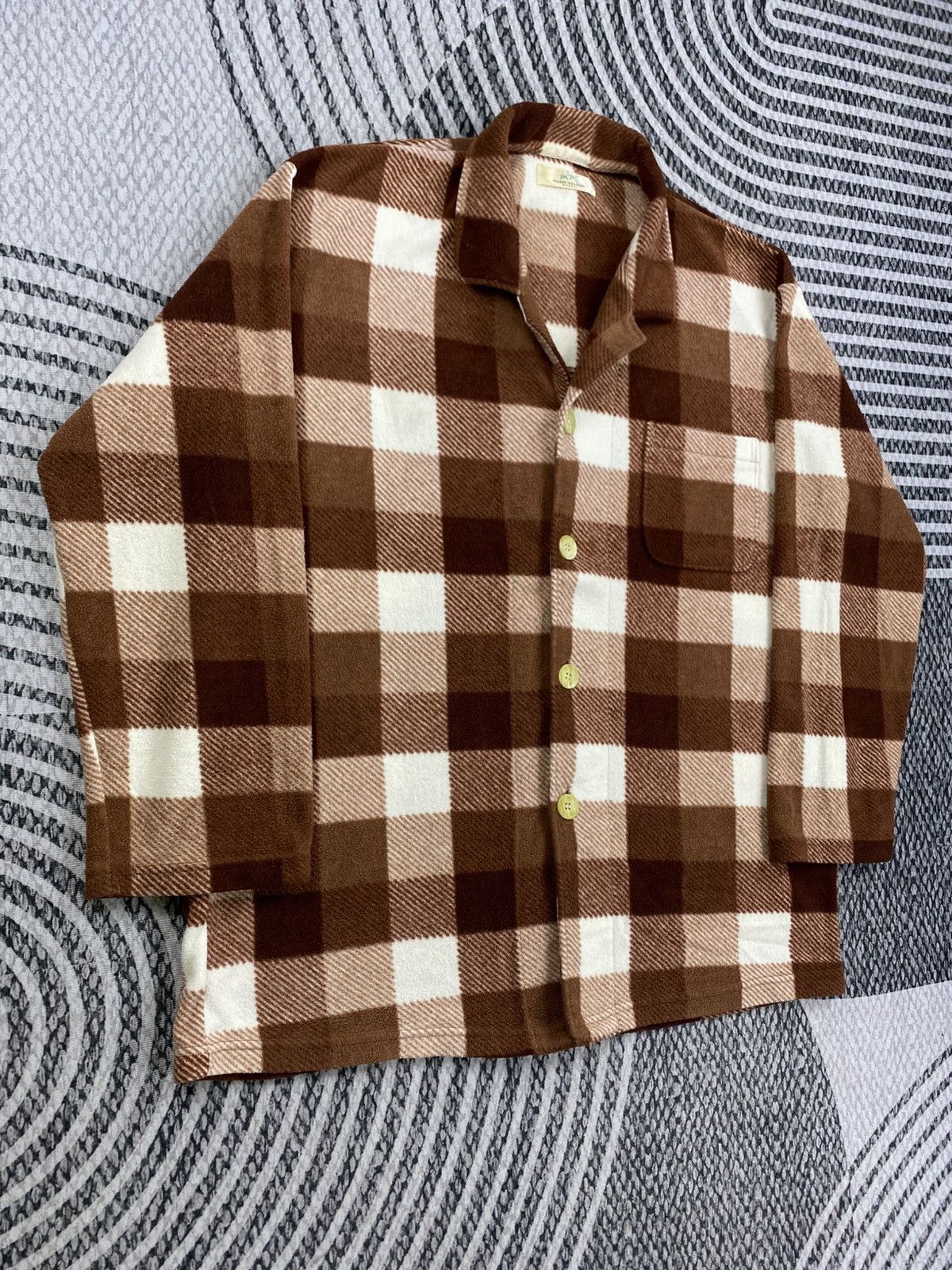Pierre Balmain Vintage Pierre Balmain Checked Brown Flannel Shirt Size US XL / EU 56 / 4 - 3 Thumbnail