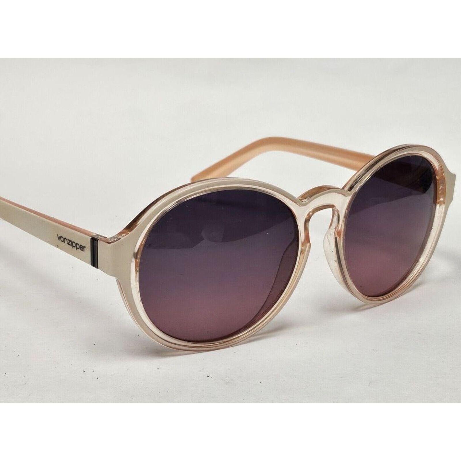 VonZipper Von zipper's Lula Round Designer Sunglasses - Pinkish/Biege Size ONE SIZE - 2 Thumbnail