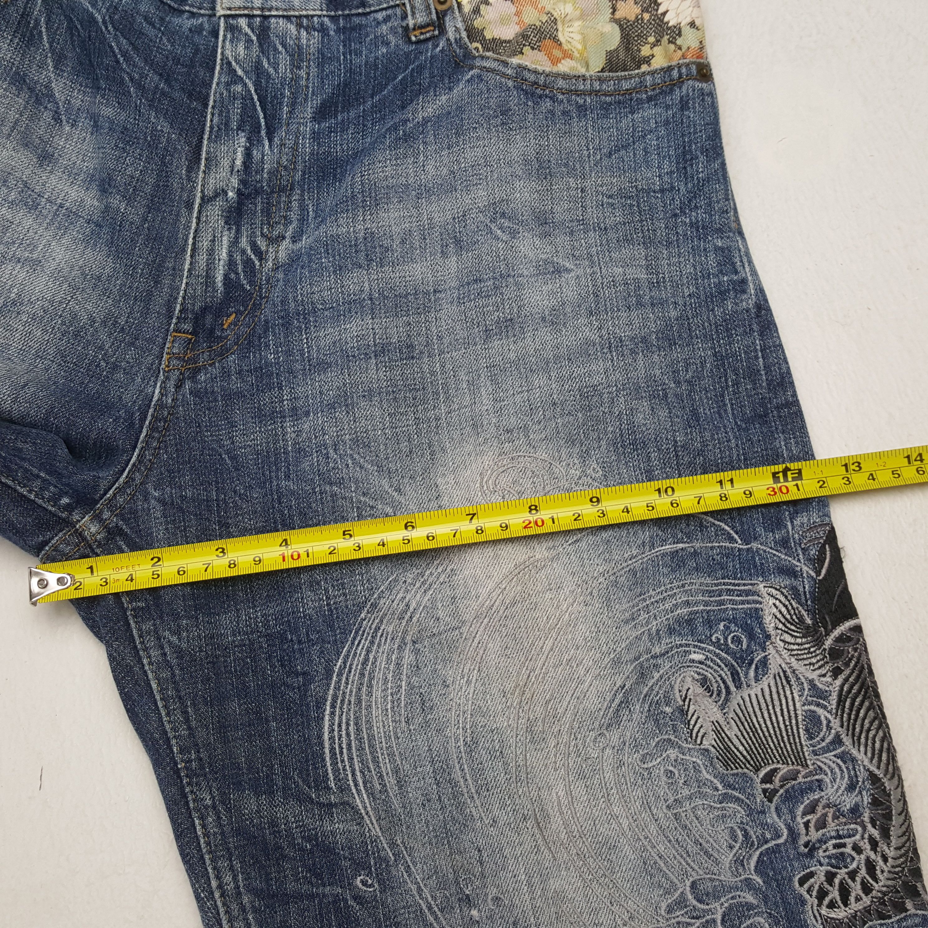 Japanese Brand Vintage Karakuri Tamashii Fashion Design Style Jeans RR9 Size US 29 - 9 Thumbnail