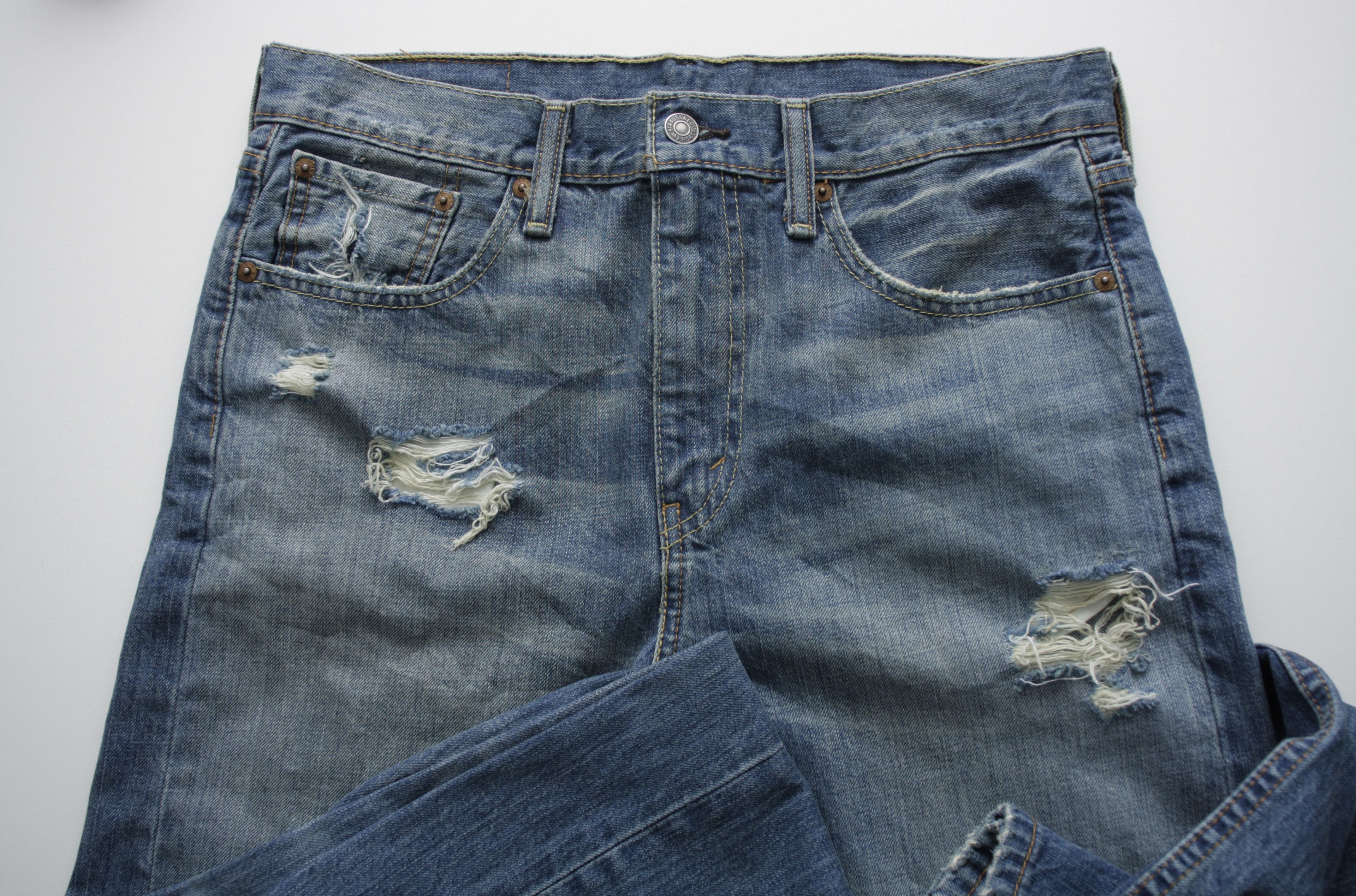 Levi's Distressed Levi’s 522 Mens 30W 30L Size US 30 / EU 46 - 7 Thumbnail