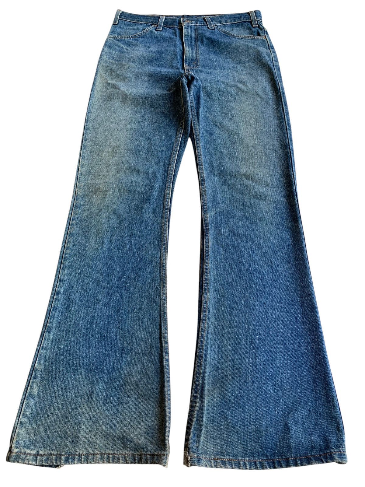 Tornado Mart VINTAGE FLARED LEVIS 646 BOOTCUT DISTRESSED DENIM Size US 32 / EU 48 - 2 Thumbnail
