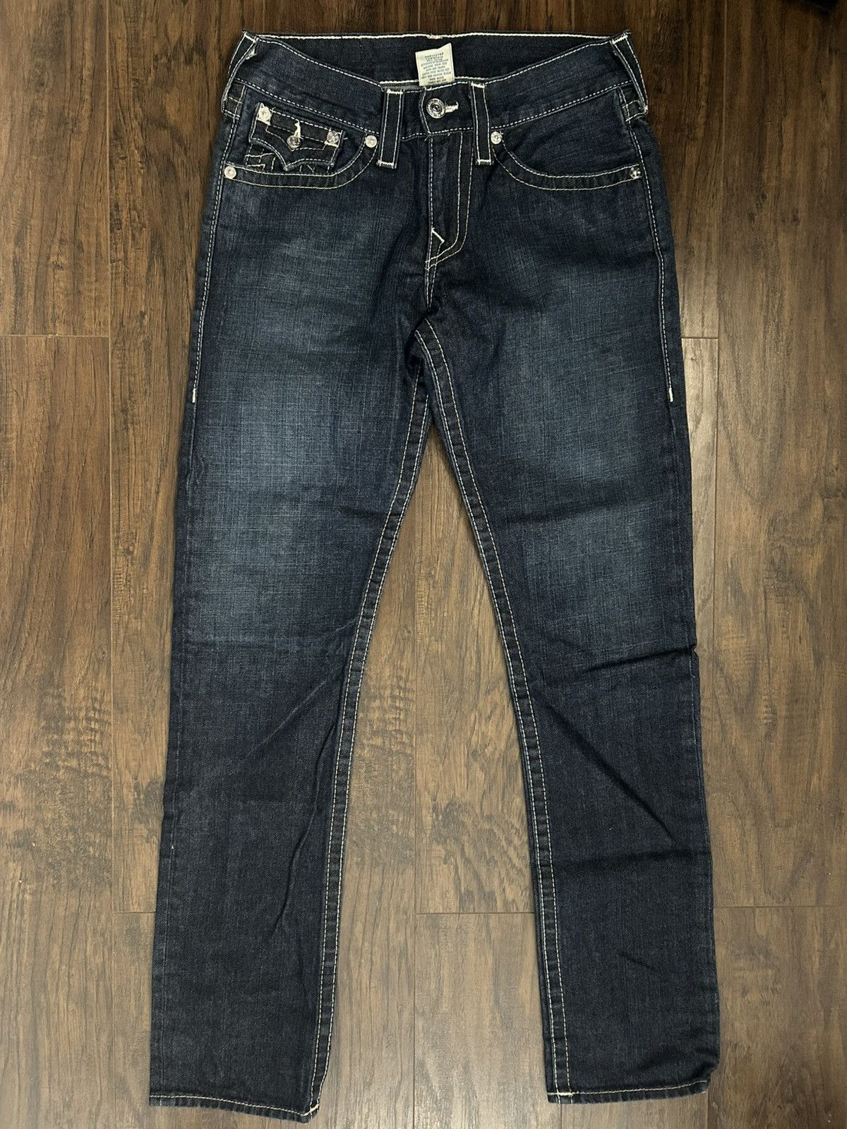 True Religion True Religion Dark Denim Slim Jeans Size US 30 / EU 46 - 1 Thumbnail
