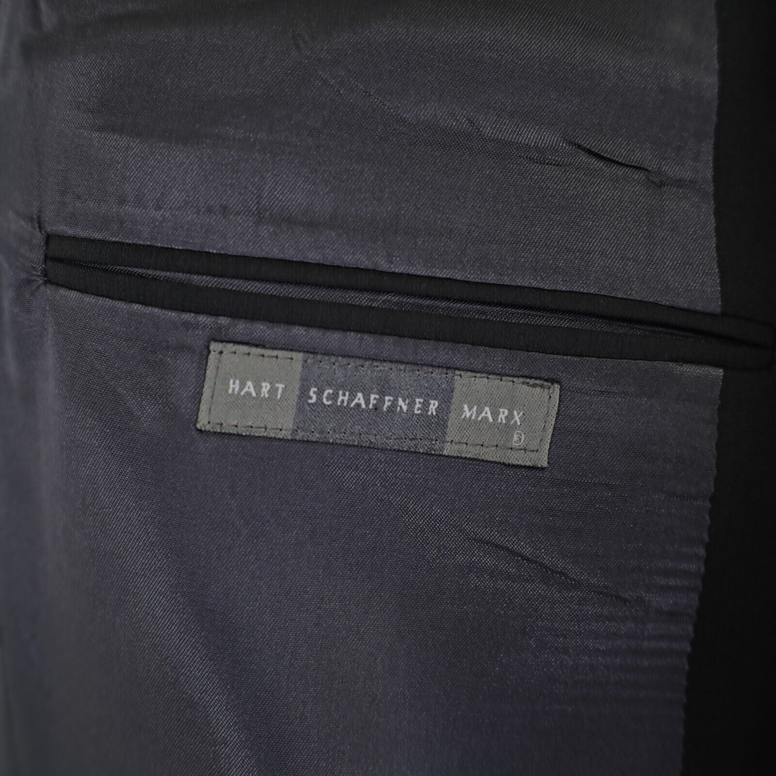Hart Schaffner Marx Hart Schaffner Marx Wool Black 2 Button Blazer 42L Size 42L - 8 Thumbnail