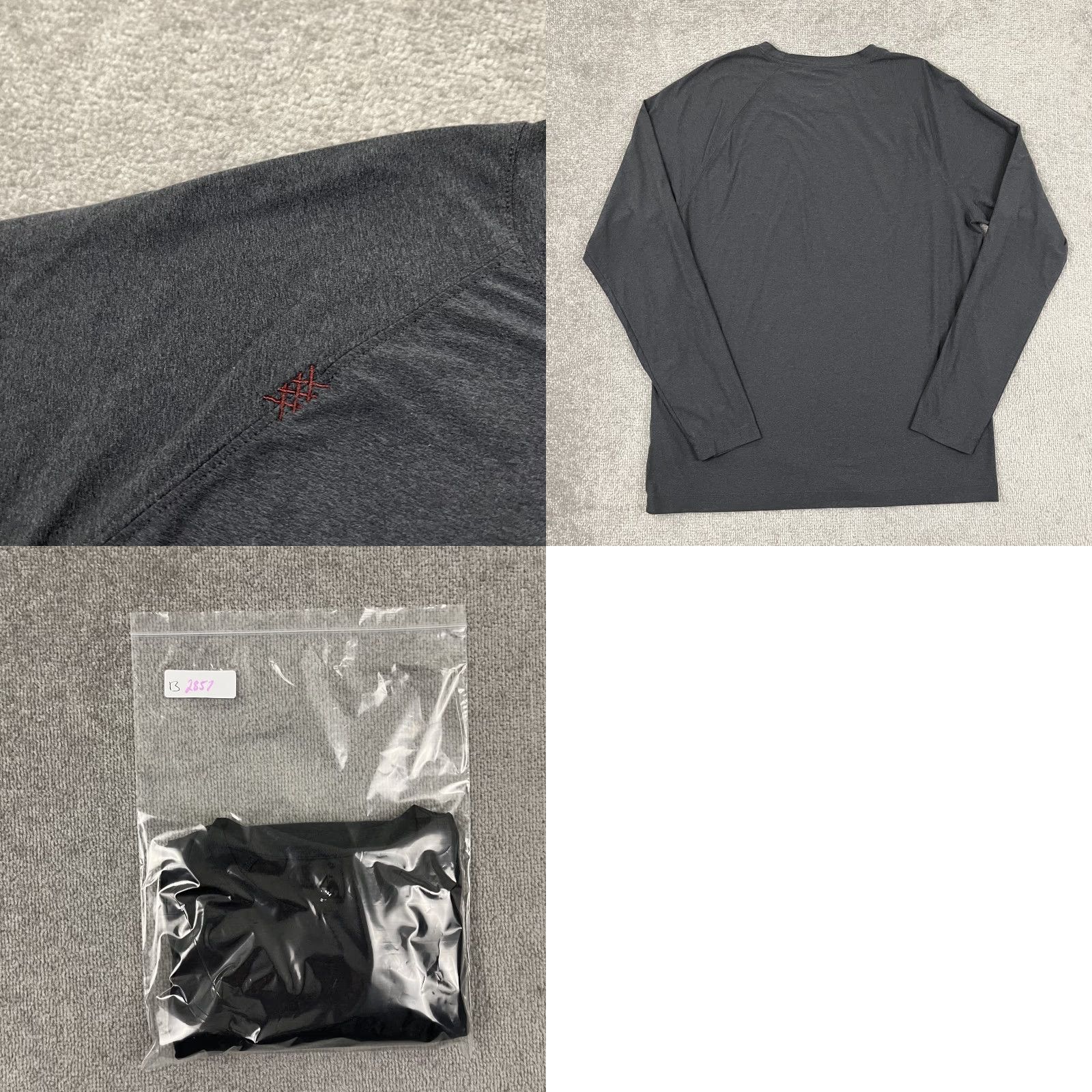 Rhone Rhone Reign Shirt Men L Gray Athletic Long Sleeve T-Shirt Active Fitness Workout Gym Training Pullover Crew Neck Size US L / EU 52-54 / 3 - 8 Thumbnail