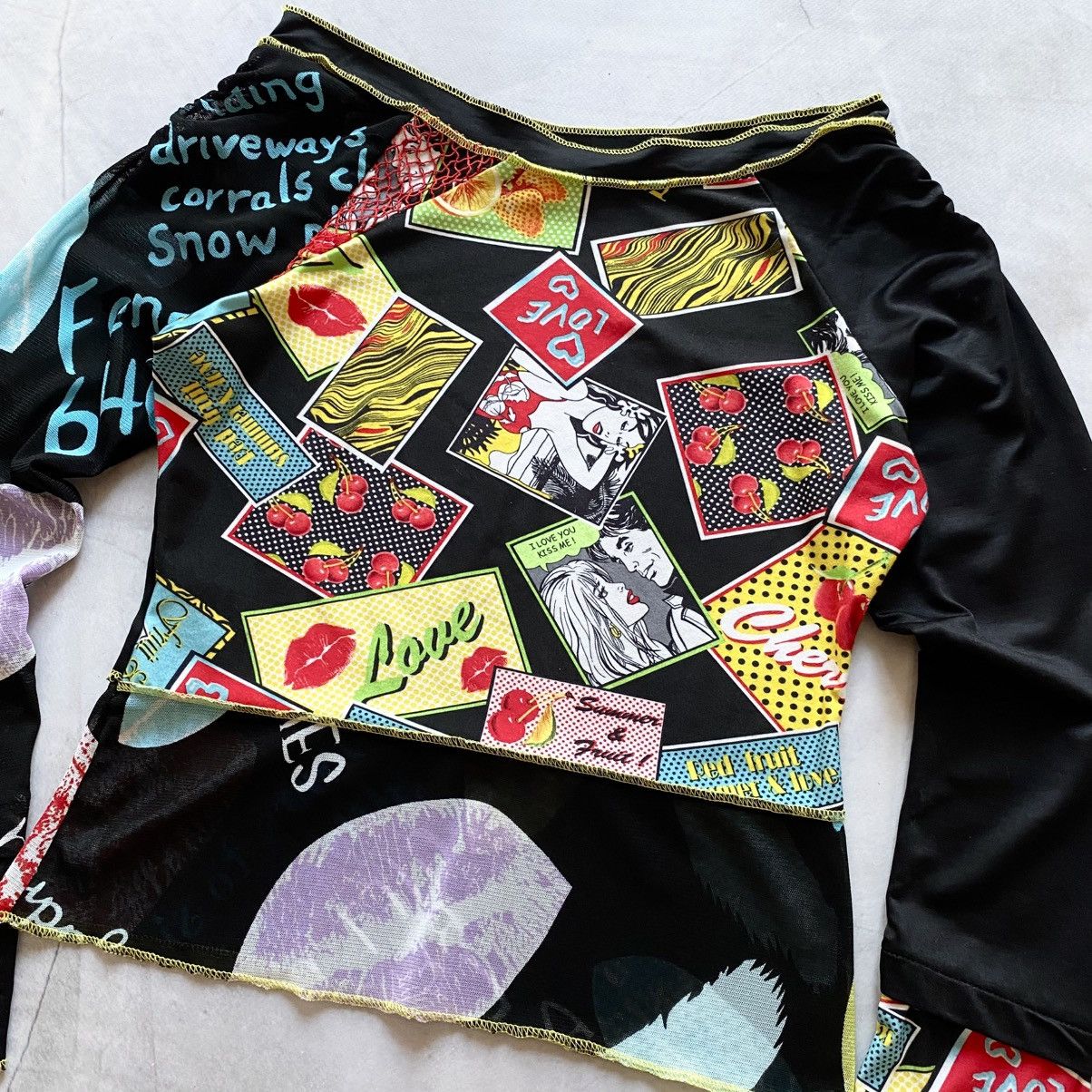 Hysteric Glamour Y2K Abstract Hysteric Glamour Vibe Long Sleeve Cop Copine Size S / US 4 / IT 40 - 2 Thumbnail