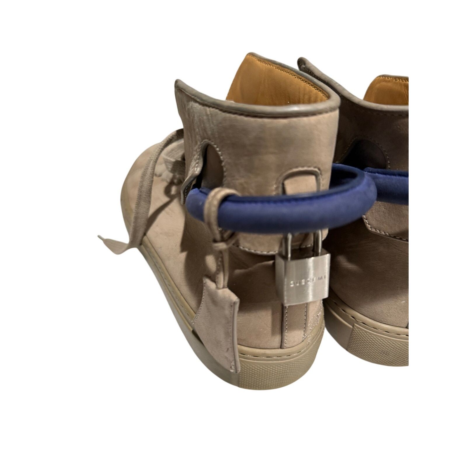 Buscemi Buscemi 100mm High-Top Suede Sneakers Mens EU 43 US 10 Blue Size US 10 / EU 43 - 14 Thumbnail
