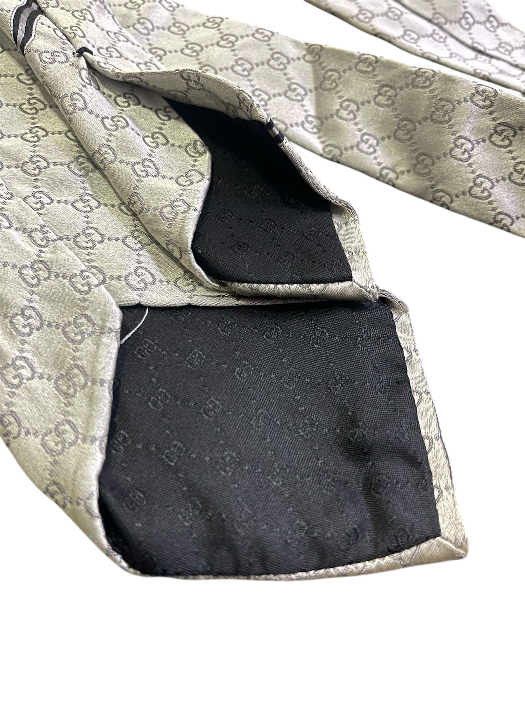 Gucci Gucci Necktie Silk Monogram Size ONE SIZE - 5 Thumbnail