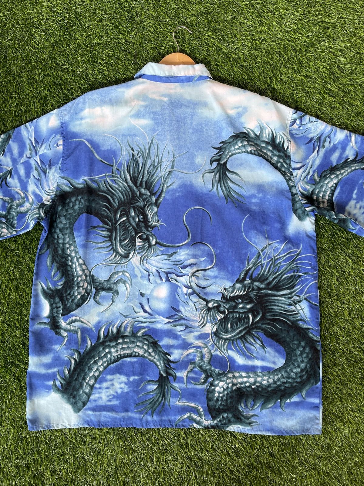 The Unbranded Brand Very Rare🔥Vintage Japanese Dragon Shirt XXL Size US XXL / EU 58 / 5 - 12 Thumbnail