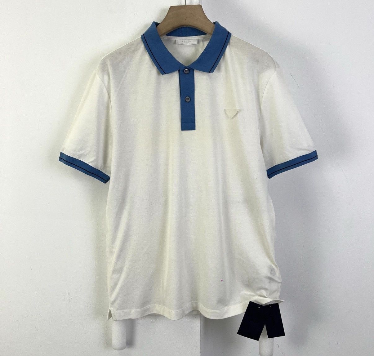 Prada Prada Lapel Triangle Logo Short Sleeve K12 Size US XXL / EU 58 / 5 - 1 Thumbnail