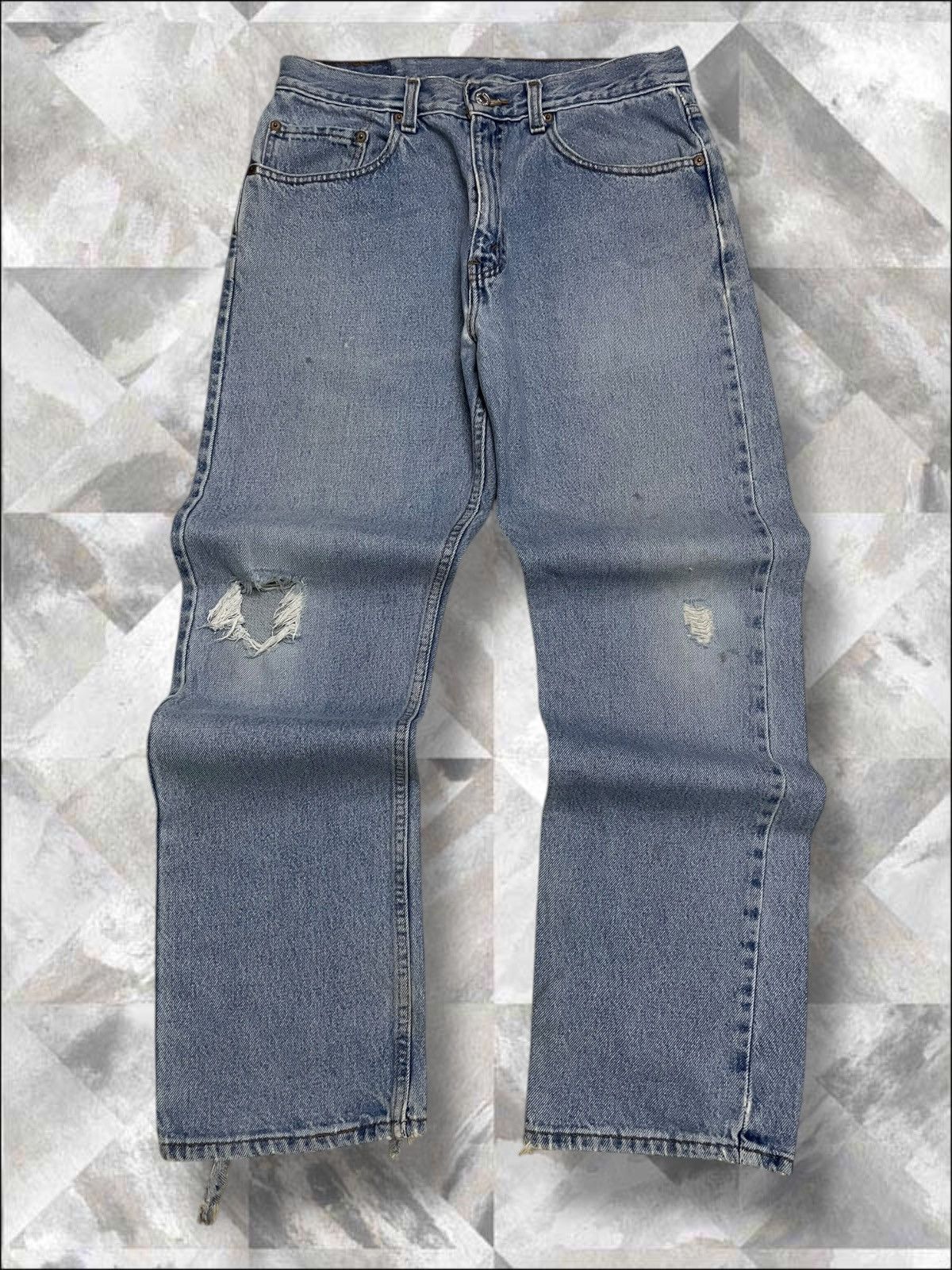 Levi's Vintage Clothing Vintage Designer Levis 505 Distressed Cloud Blue Denim Size US 30 / EU 46 - 1 Thumbnail