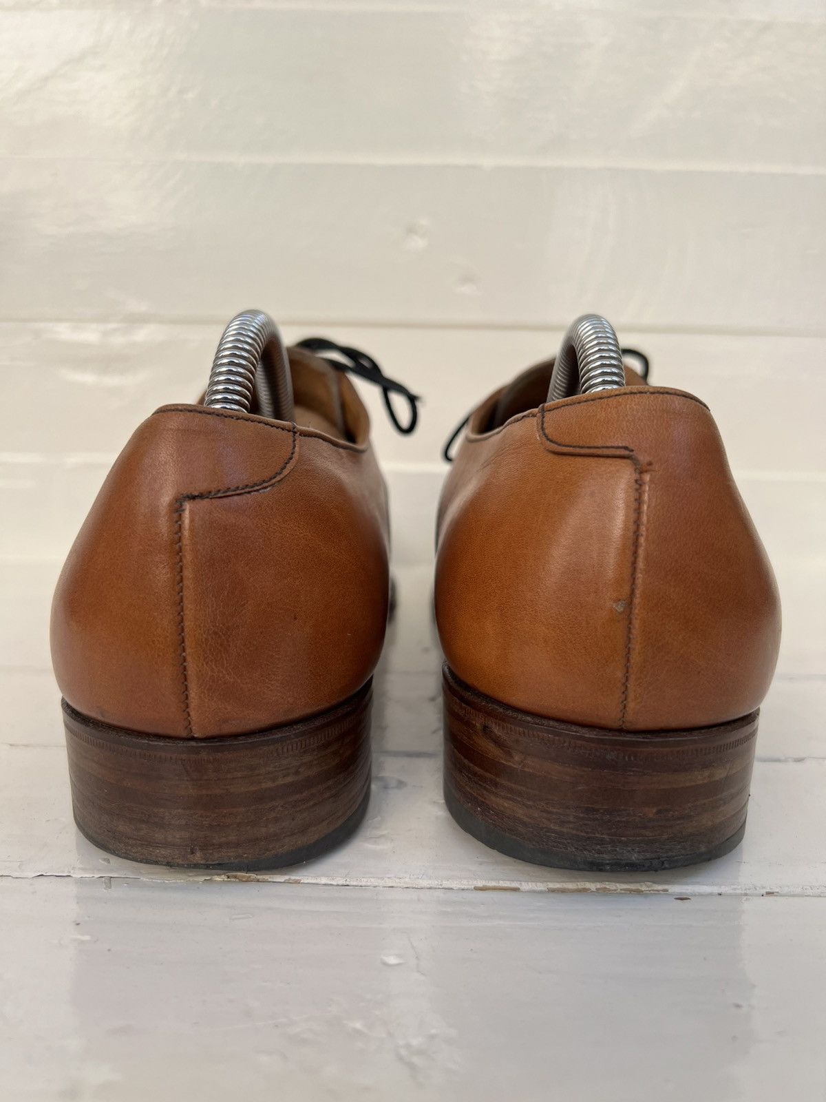 Crockett & Jones VTG Crockett & Jones Brown Leather Derby Dress Shoes Size US 9 / EU 42 - 8 Thumbnail