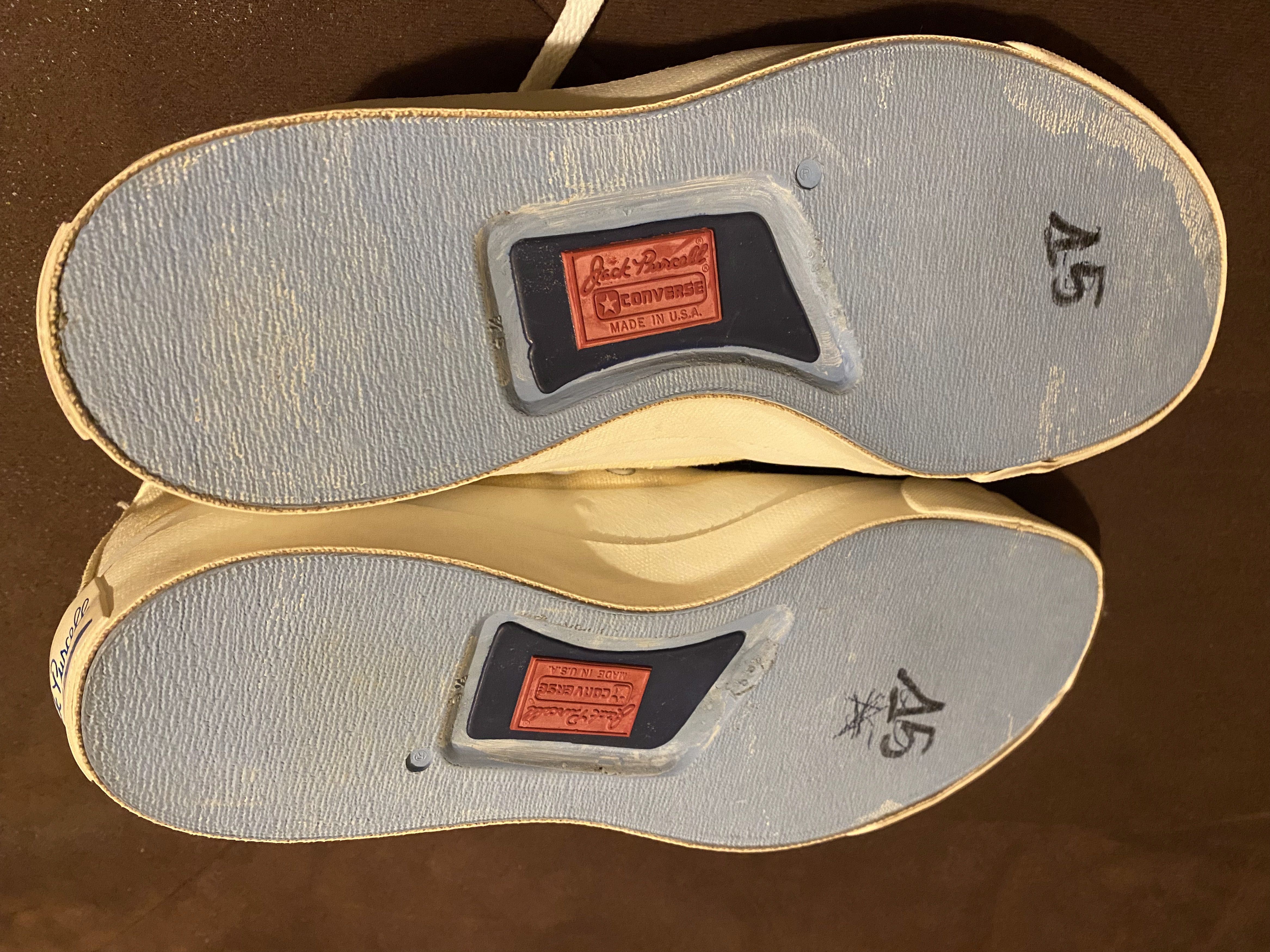 Converse Vintage 90s Converse Jack Purcell Made In USA Blue Smile Size US 8.5 / EU 41-42 - 6 Thumbnail