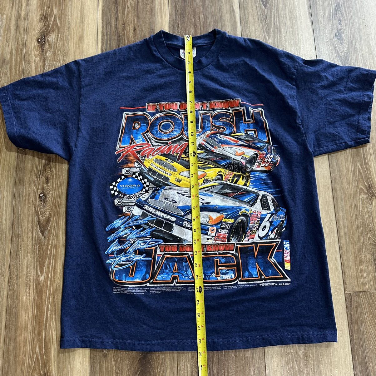 NASCAR × Vintage Vintage 2001 Y2K Nascar Roush Racing Team 100% Cotton Shirt Size US XL / EU 56 / 4 - 6 Thumbnail