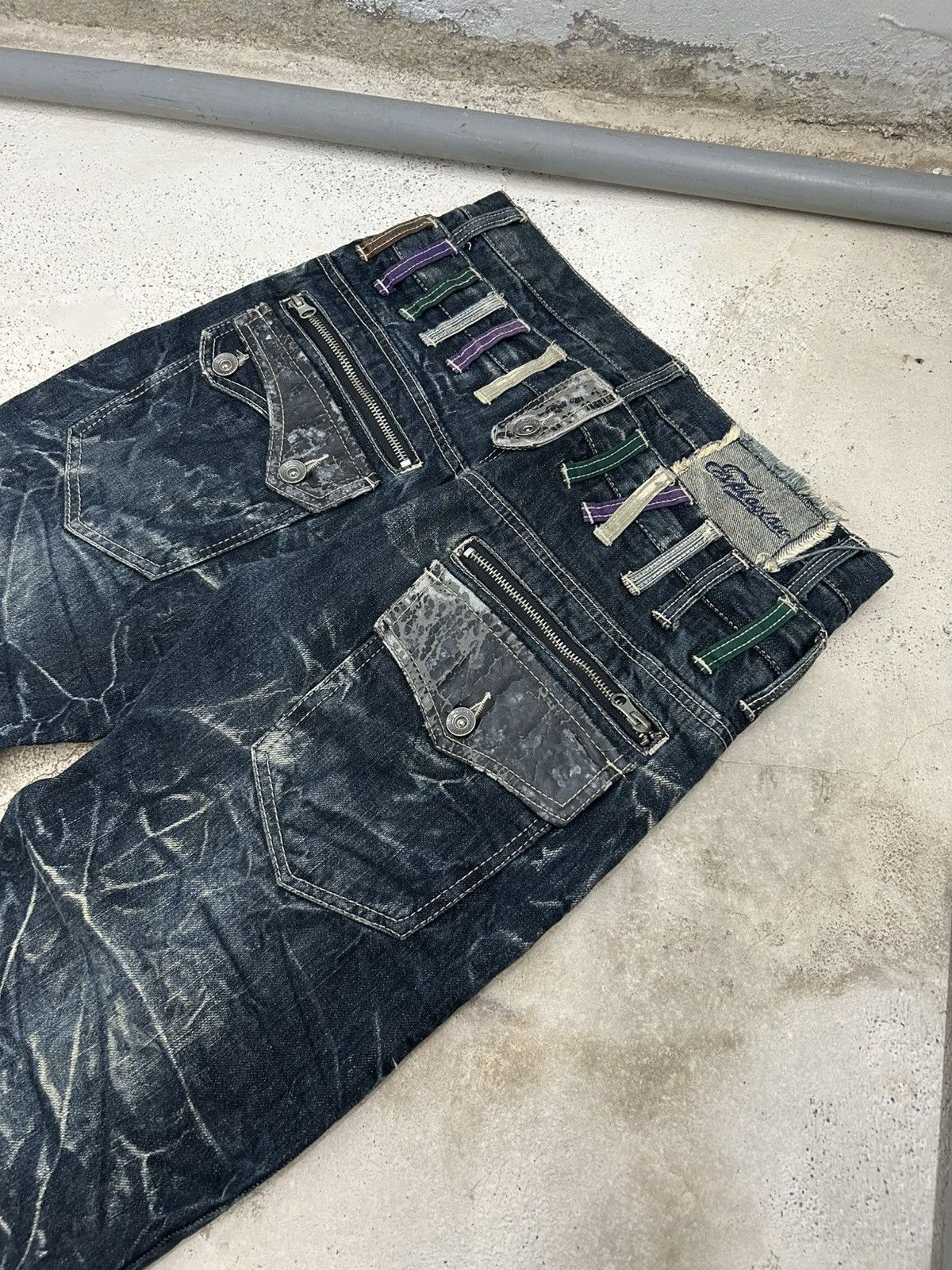 Japanese Brand Y2k Baggy Jeans Explosion Brand Clawn Marks Design Size US 30 / EU 46 - 15 Thumbnail