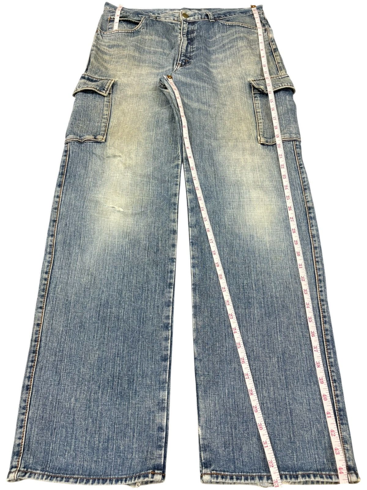 Japanese Brand Vintage Japanese Brand Cargo Distressed Baggy Jeans Size US 34 / EU 50 - 11 Thumbnail