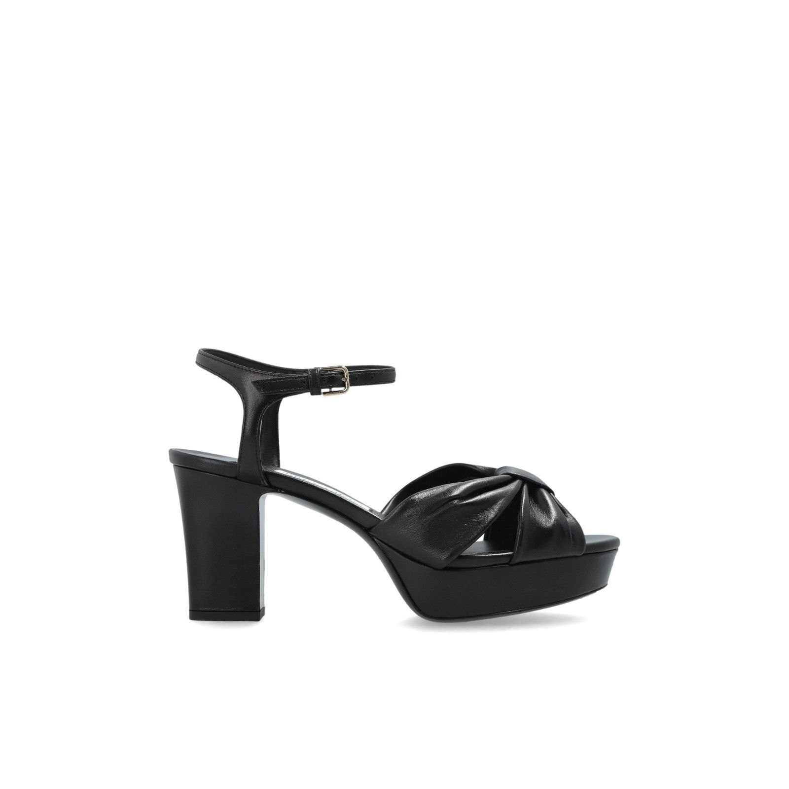 JIMMY CHOO Heloise 80 Black Platform Sandals New & Authentic