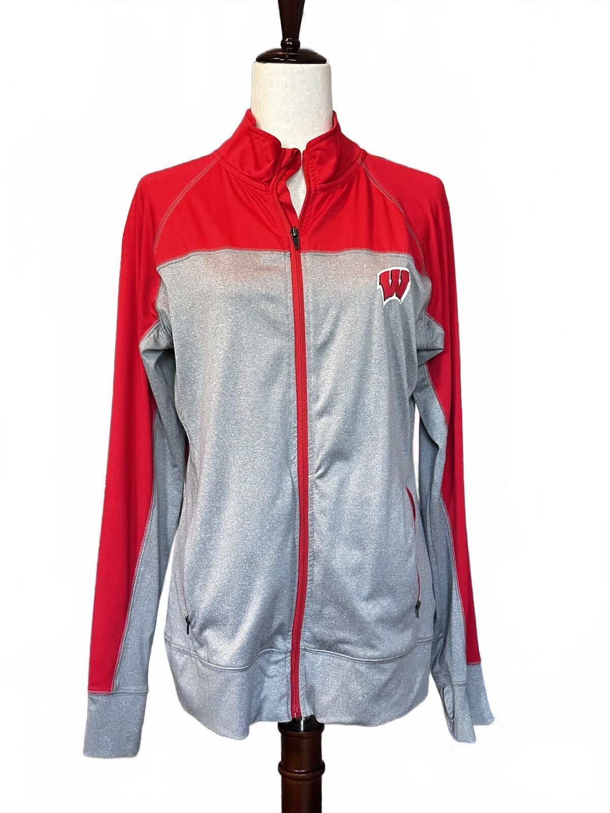 Pro Edge Wisconsin University Athletic Zip-Up Jacket Size 12/14 L Size L / US 10 / IT 46 - 1 Thumbnail
