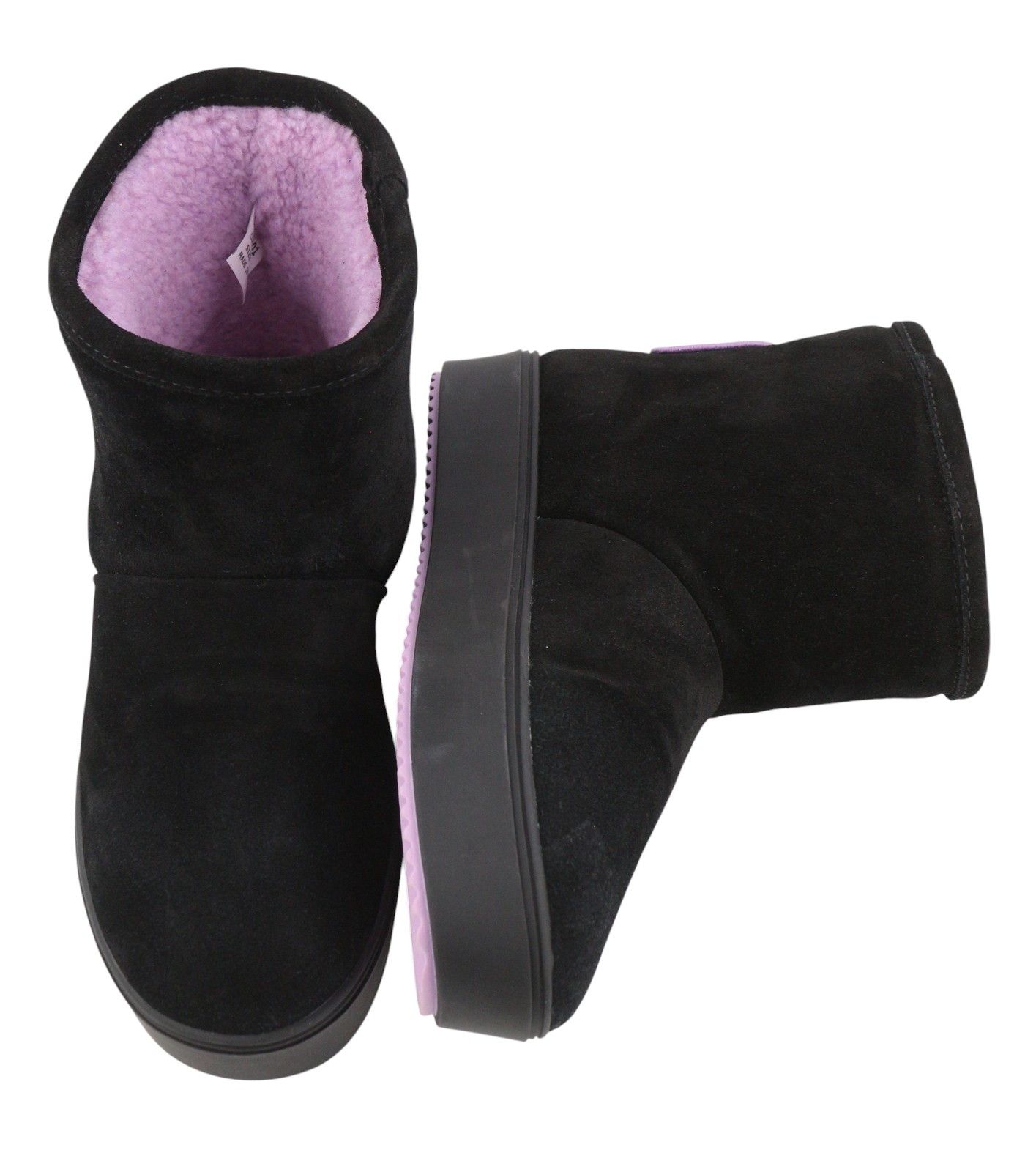 Chiara Ferragni ANKLE EYELIKE BLACK SUEDE EU38 Fleece Boots 87735 Size US 7 / IT 37 - 6 Thumbnail
