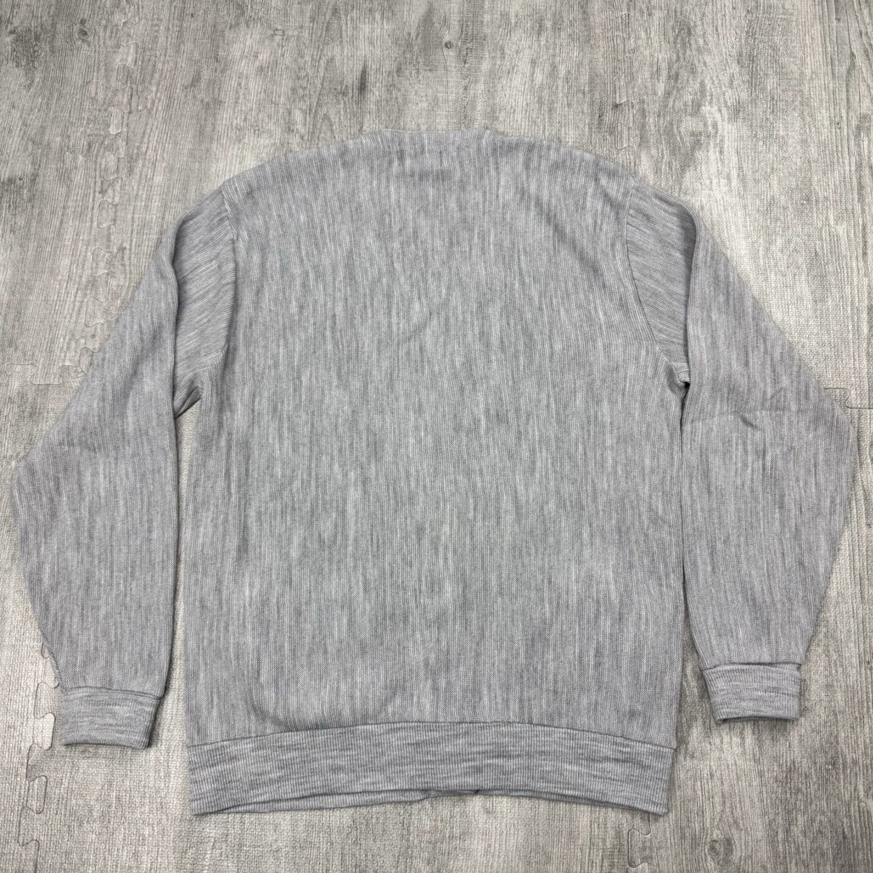 Vintage VINTAGE TOWNCRAFT MEN'S GRAY ACRYLIC BUTTON FRONT CARDIGAN SIZE LARGE 90s Size US L / EU 52-54 / 3 - 4 Thumbnail
