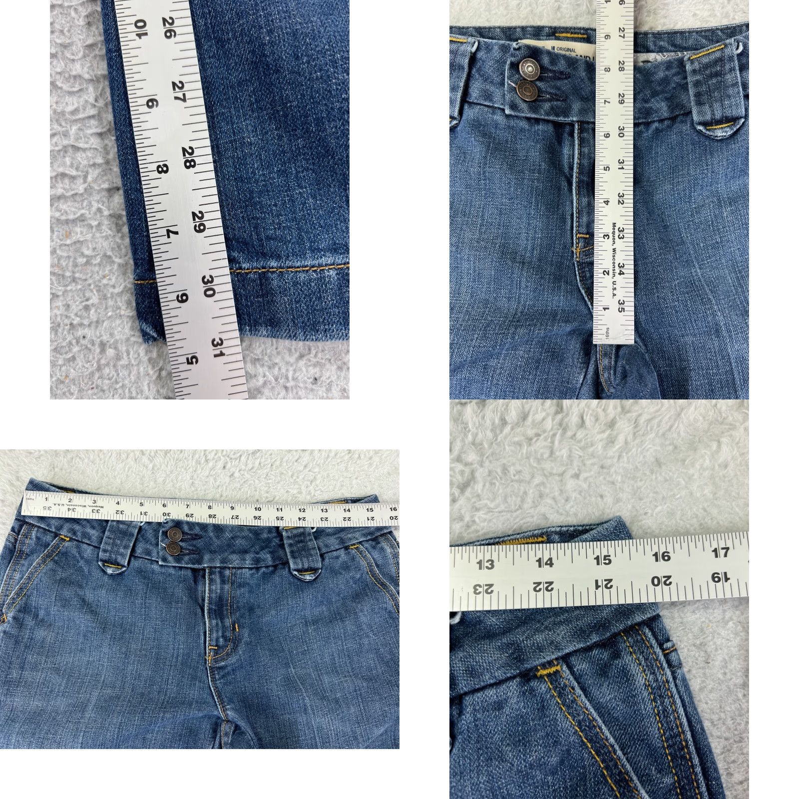 Gap GAP Jeans Womens 0 Blue Denim Low Rise 23x33 5-Pocket Stretch Cotton Blend 1969 City Size 25" / US 0 / IT 36 - 8 Thumbnail