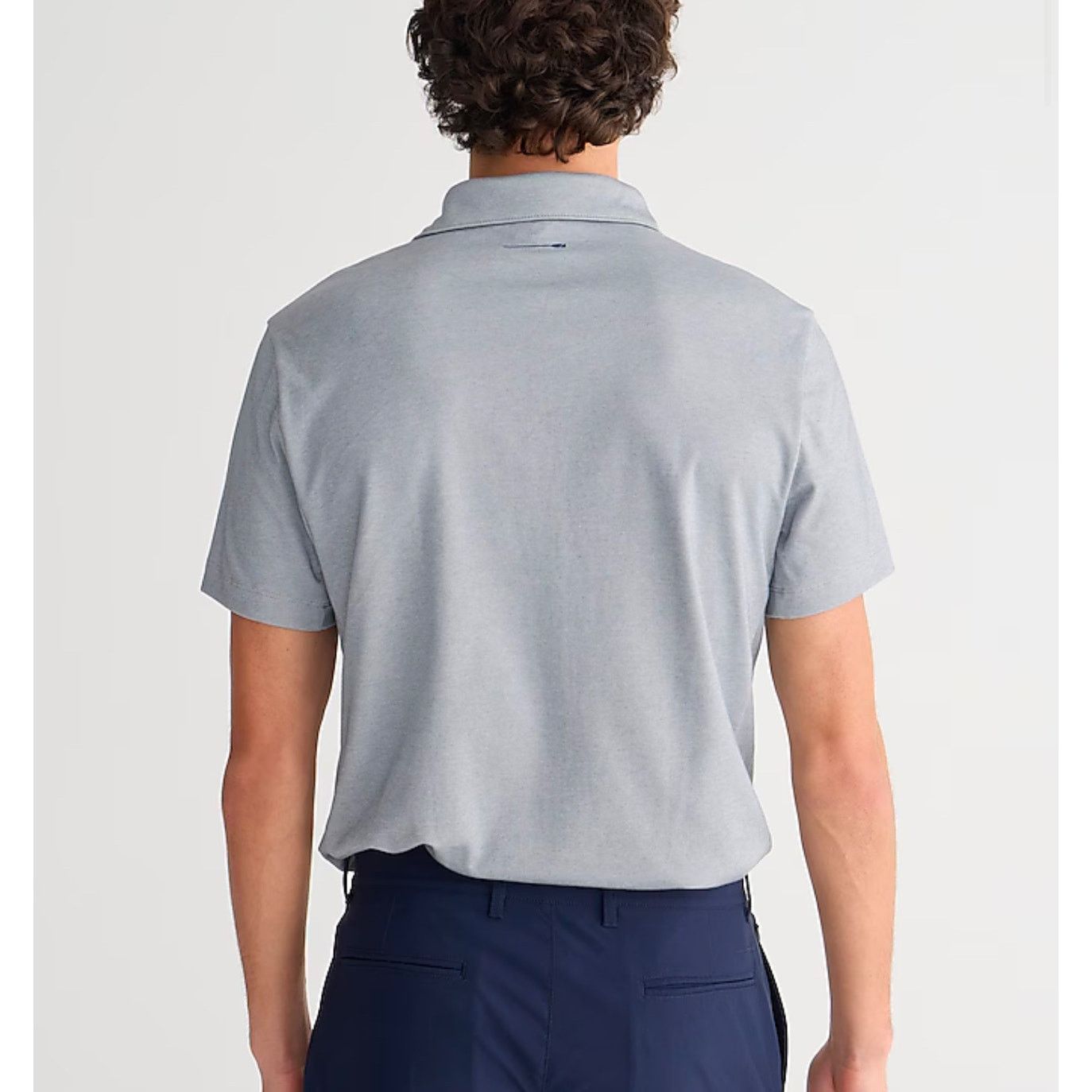 J.Crew J.Crew Performance Polo Shirt Coolmax Heathered Gray Size M Size US M / EU 48-50 / 2 - 2 Thumbnail
