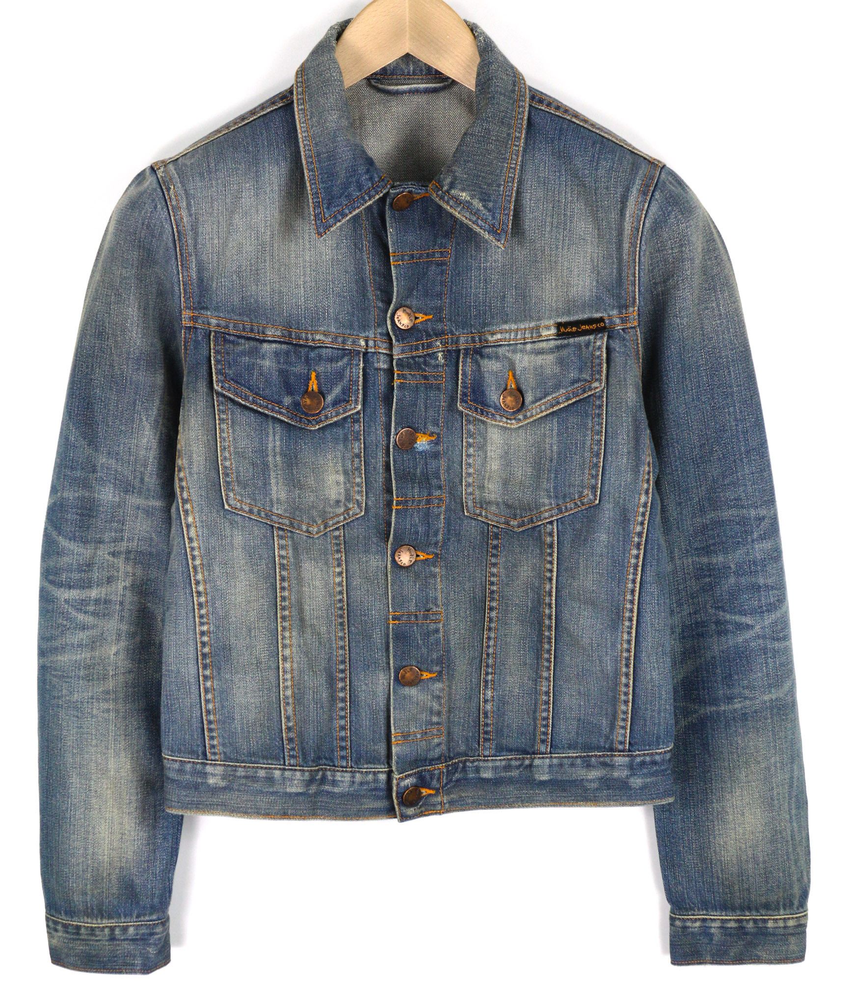 PERRY XS Organic Bright Broken Blue Washed Jacket 82440
