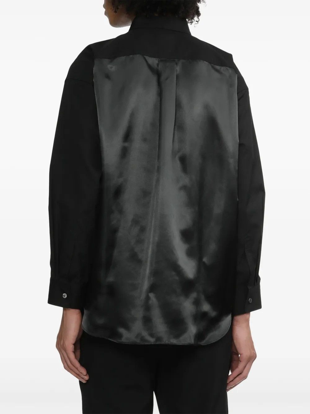 Comme des Garcons Black Comme des garcons satin-panelled shirt Size US M / EU 48-50 / 2 - 8 Thumbnail