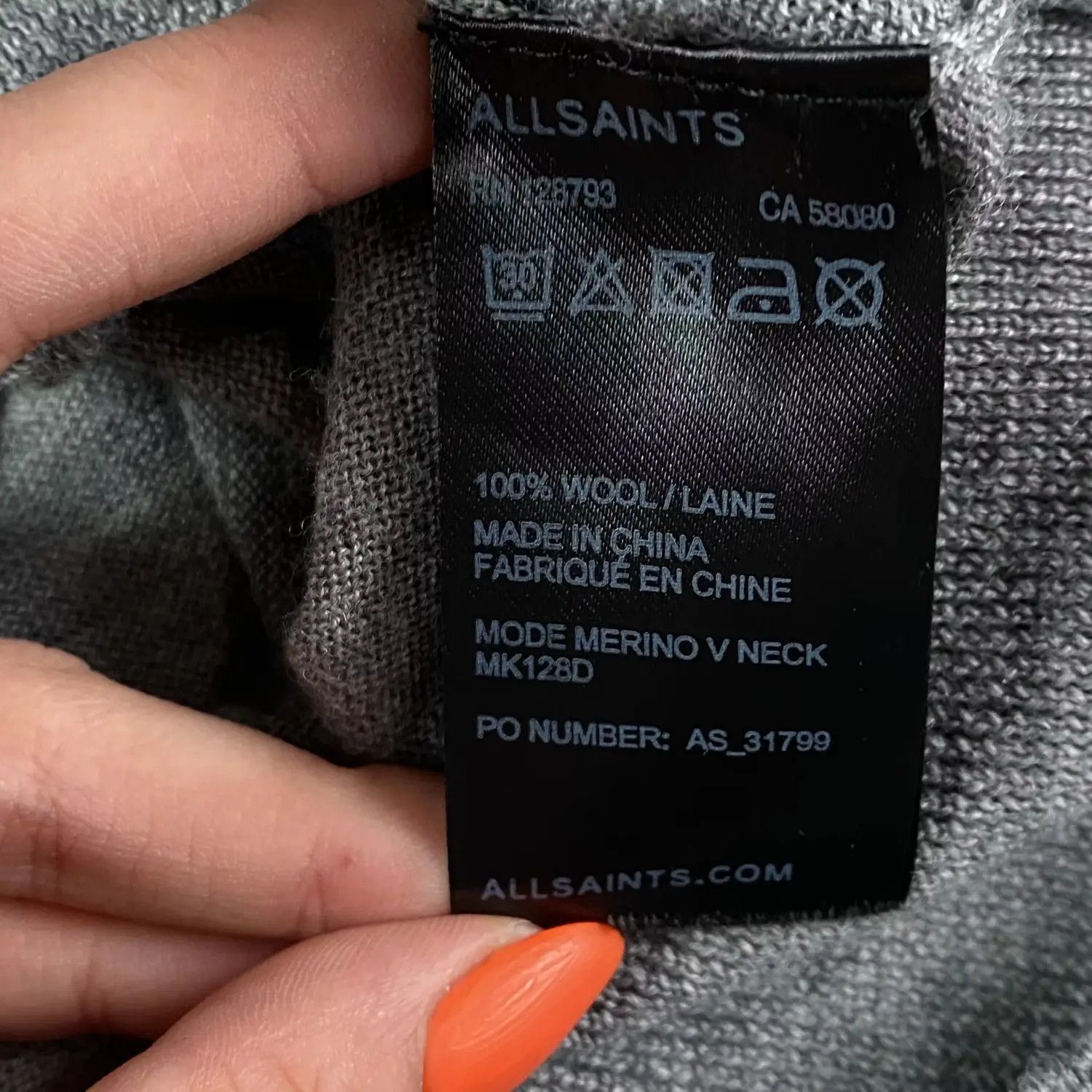 Allsaints Mens Allsaints Sweater Size M Size US M / EU 48-50 / 2 - 5 Thumbnail