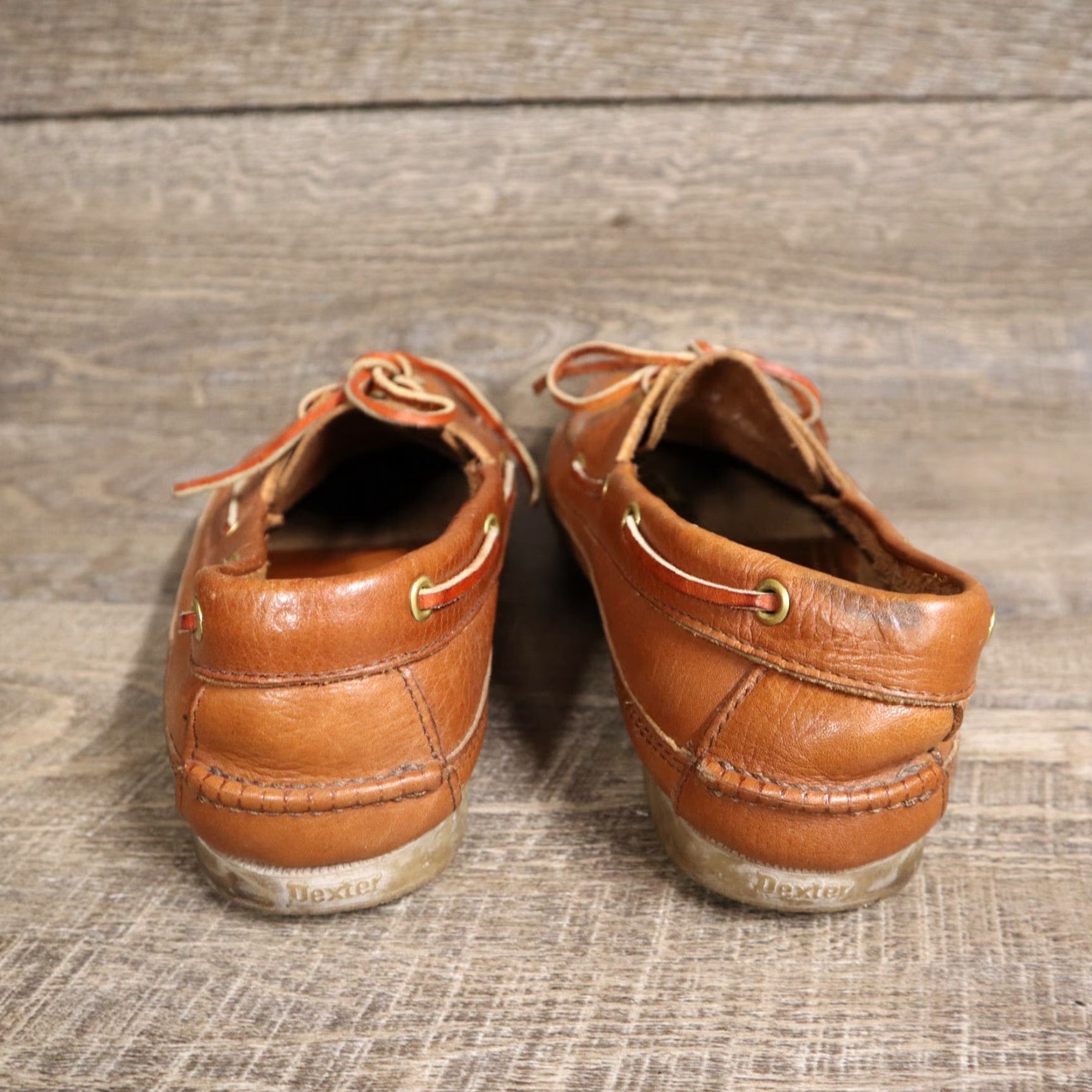 Vintage Dexter Boat Shoes Mens Brown Leather Moc Toe Lace Up 8M Casual Shoes Mens Brown Leather Boat Shoe 8M Size US M / EU 48-50 / 2 - 4 Thumbnail