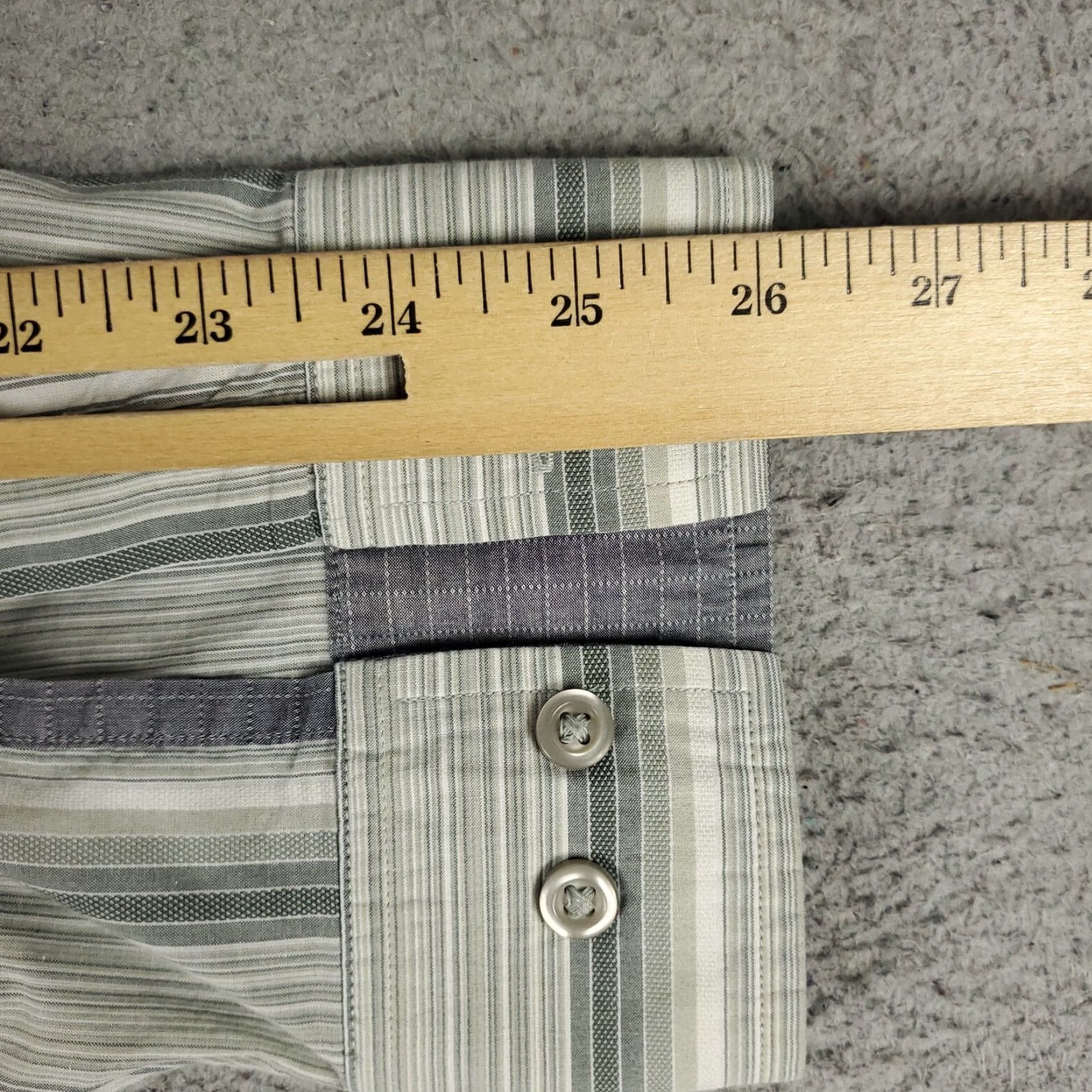 Tommy Bahama Tommy Bahama Shirt Mens XL Green Striped Button-Up Long Sleeve Cotton Size US XL / EU 56 / 4 - 6 Thumbnail