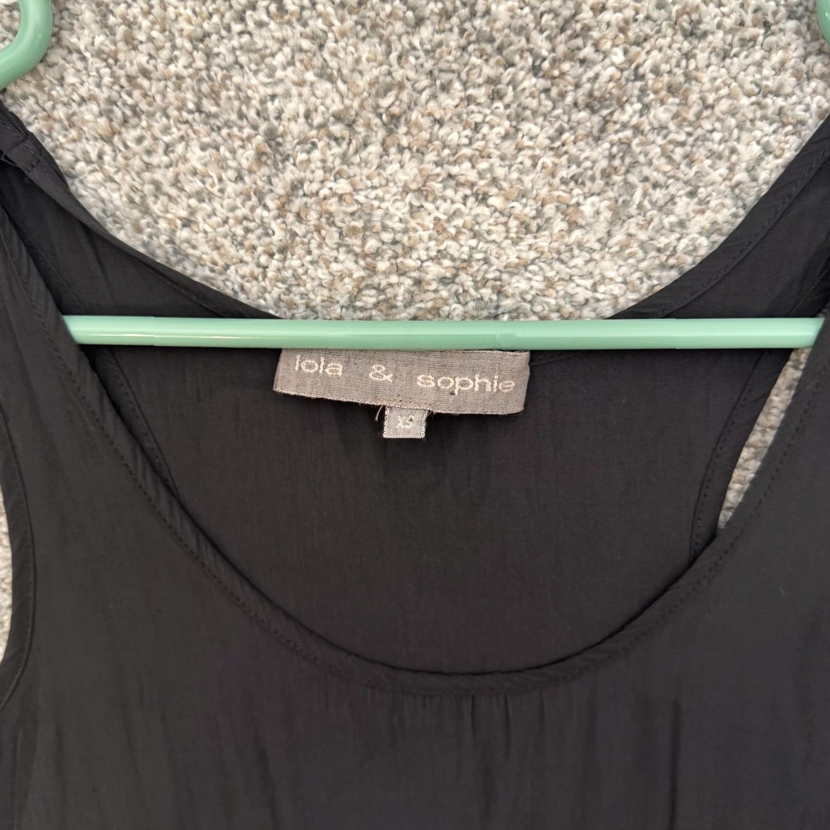 Vintage Lola & Sophie Tank Top Womens XS Black High Low Hem Sleeveless Shirt Made USA Size XS / US 0-2 / IT 36-38 - 4 Thumbnail