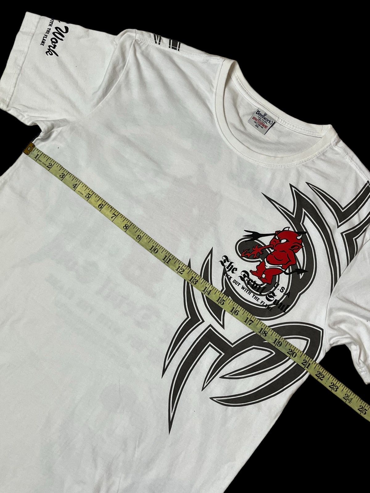 Devilock ICONIC🔥DEVILWORK KICK OUT WITH THE FLAME RED DEVIL T SHIRT Size US L / EU 52-54 / 3 - 8 Thumbnail