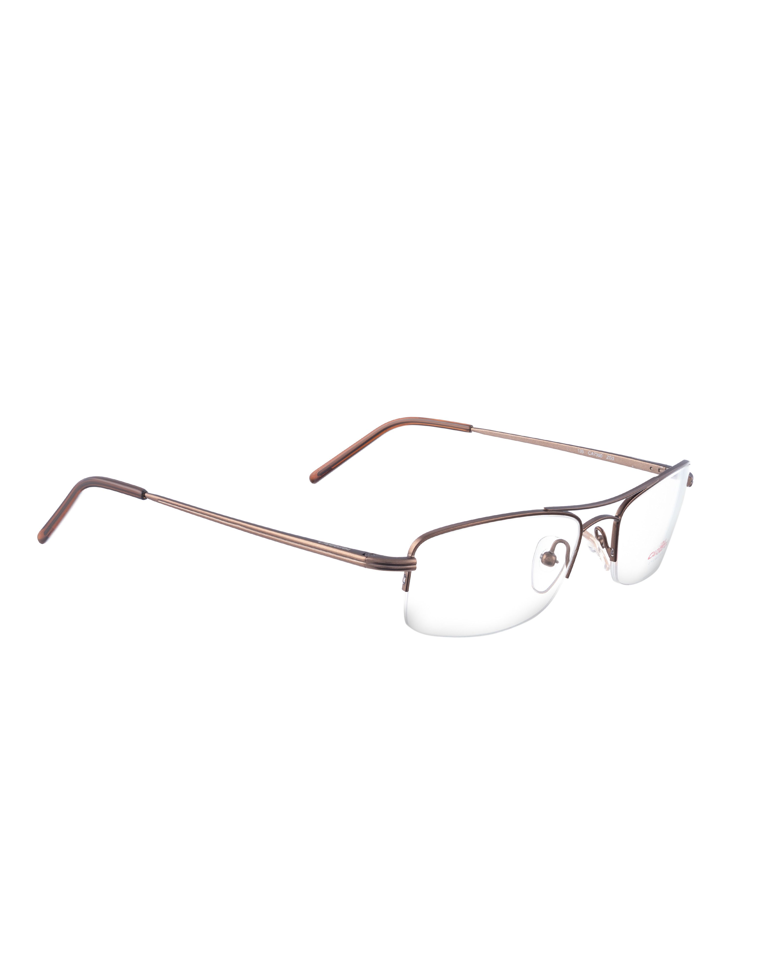 Carrera Carrera 00s Brown Vintage Metal Half Rim Glasses Size ONE SIZE - 1 Thumbnail