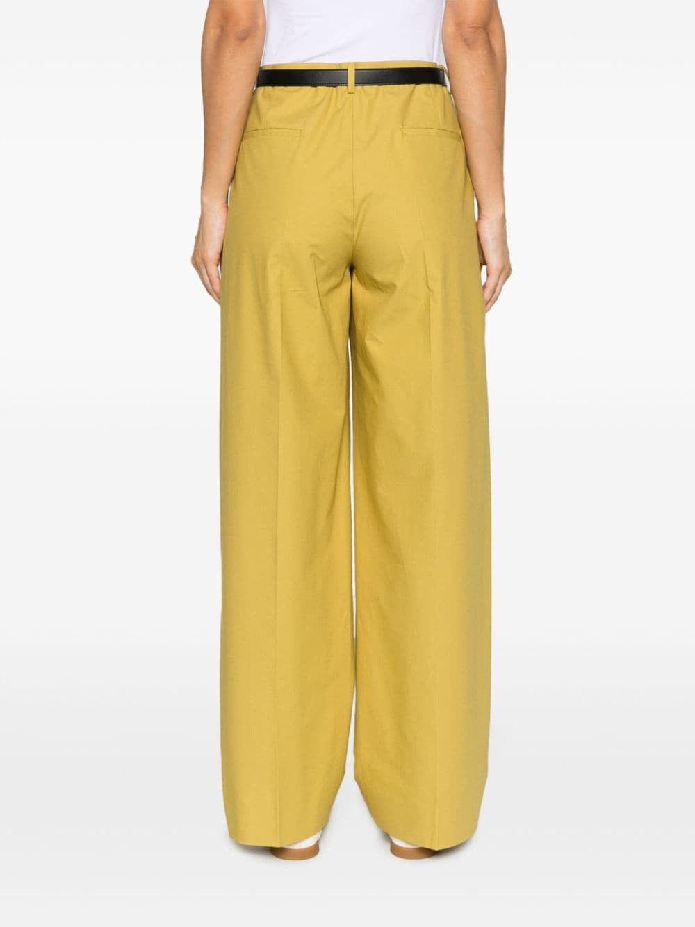 Jil Sander o1y1025 Casual Pant in Lime Green Size 27" / US 4 / IT 40 - 3 Thumbnail