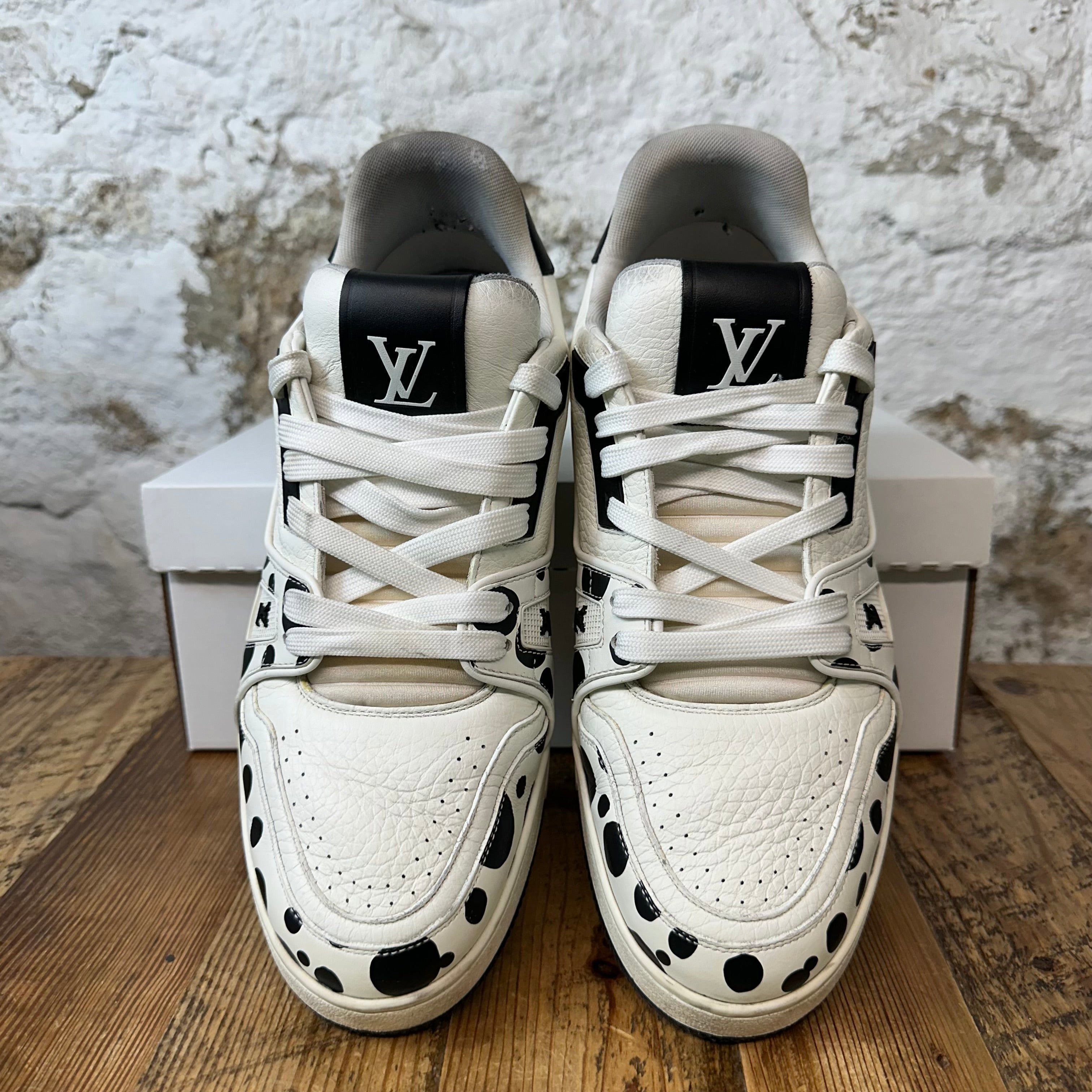 Louis Vuitton Louis Vuitton Yayoi Kusama Black White Trainer Sz 10(8.5LV) Size US 10 / EU 43 - 2 Thumbnail