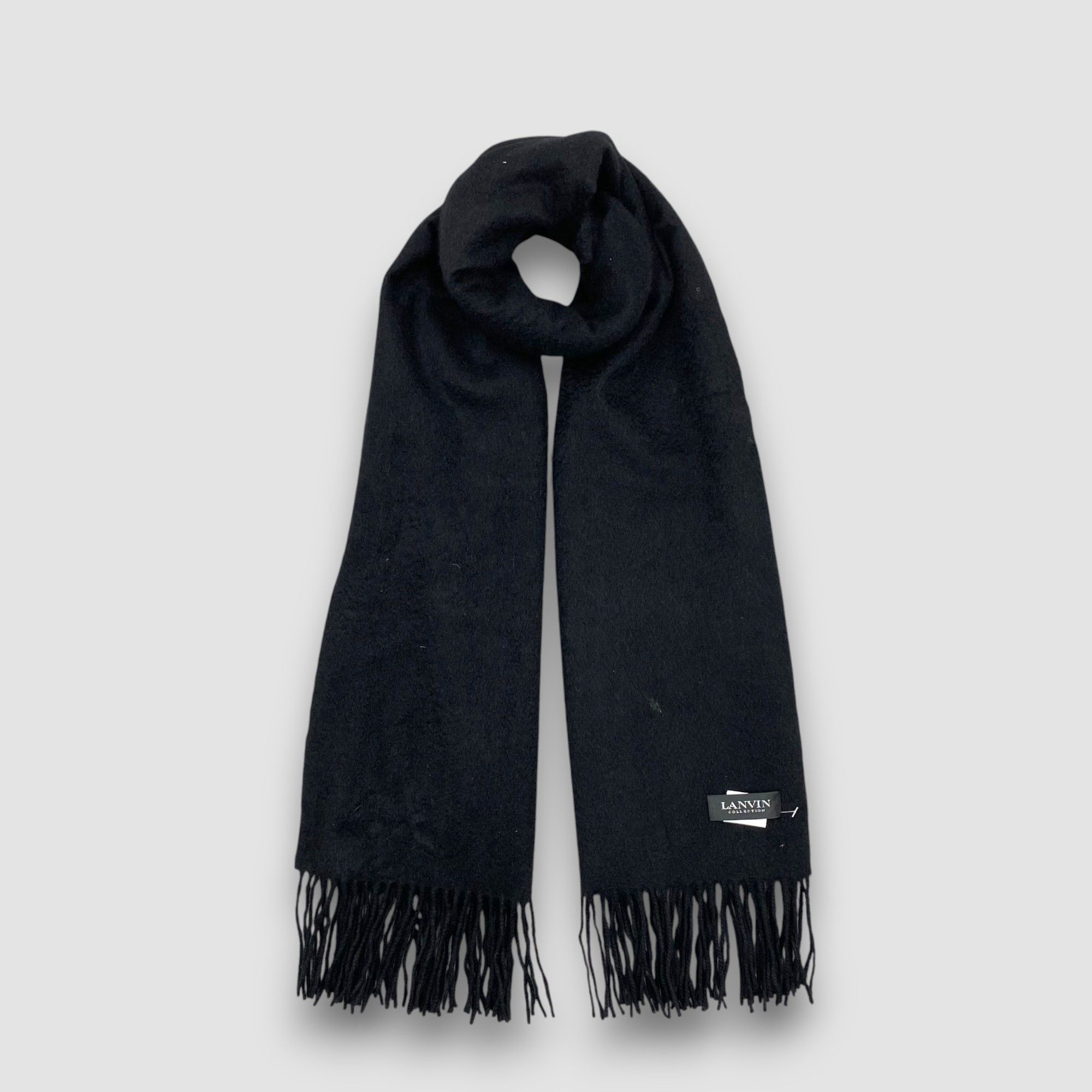 Lanvin Vintage Lanvin Scarf Muffler Wool Cashmere Winter Scarves Size ONE SIZE - 1 Thumbnail