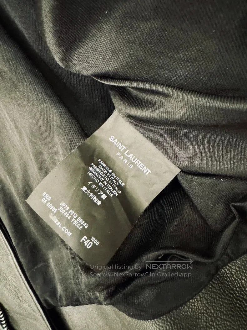 Saint Laurent Paris Saint Laurent Leather Jacket with Box Shape. Size US M / EU 48-50 / 2 - 7 Thumbnail