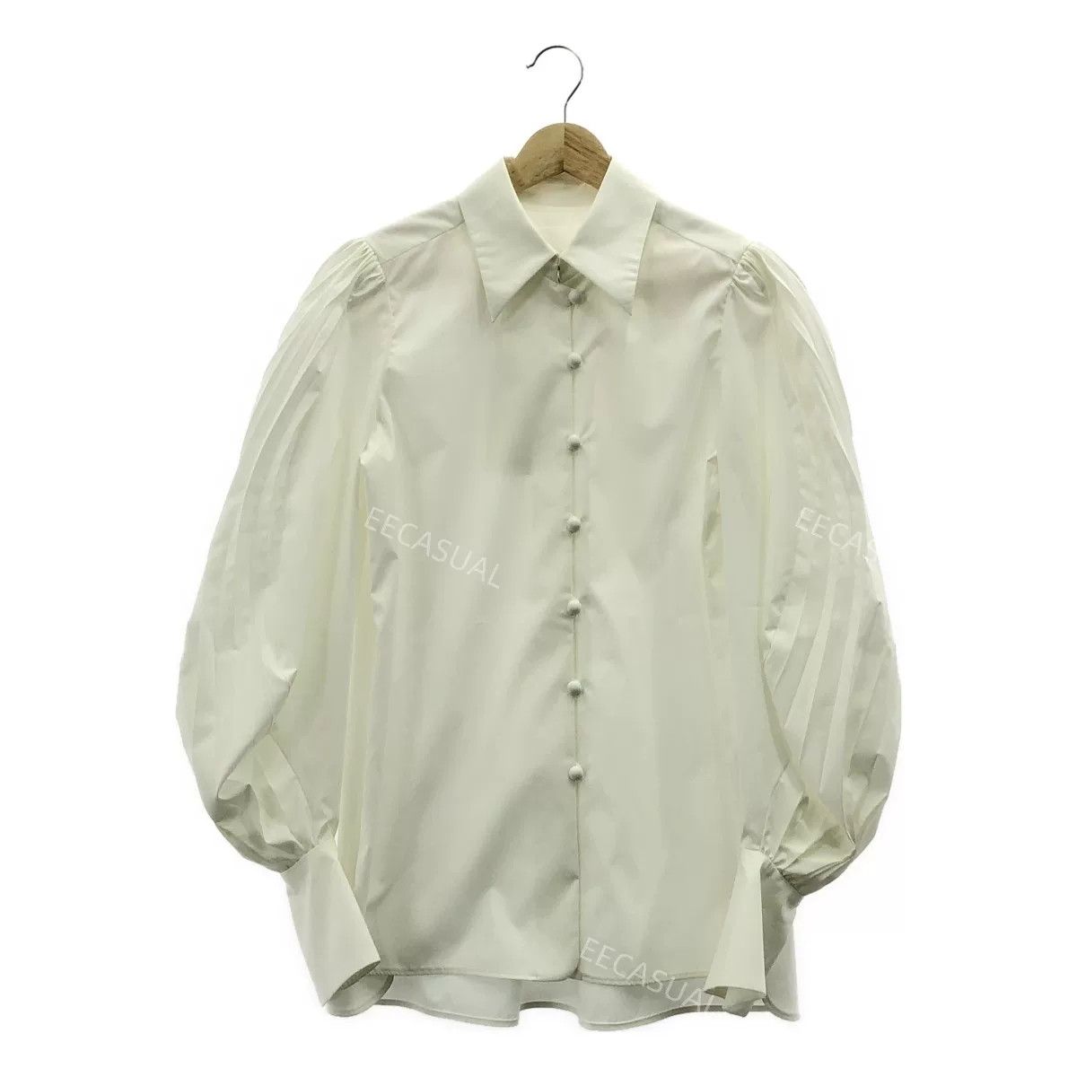 Other Mame Kurogouchi White Pleated Shirt Size S / US 4 / IT 40 - 1 Thumbnail