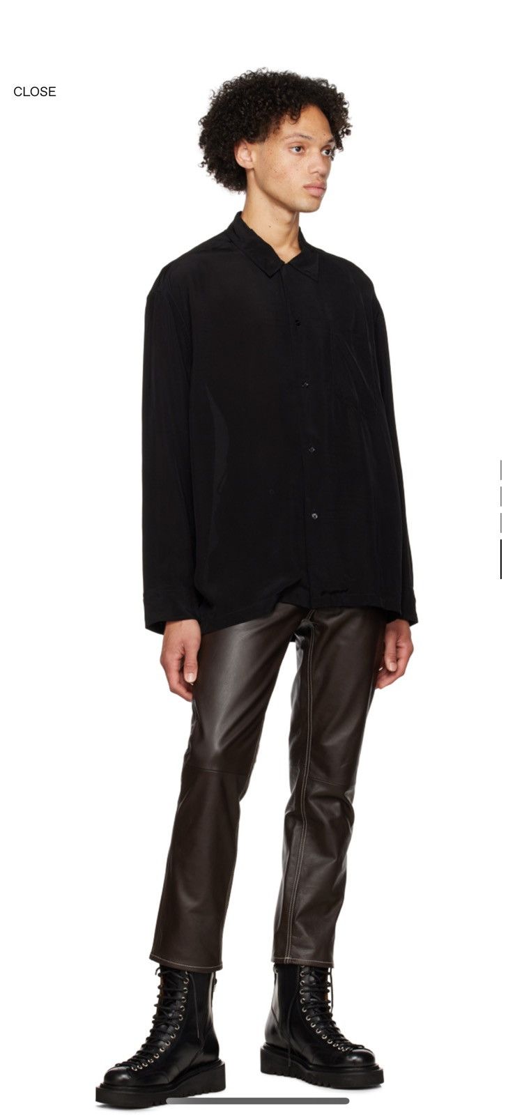 CMMN SWDN Black Arlo Shirt Size US XL / EU 56 / 4 - 2 Thumbnail