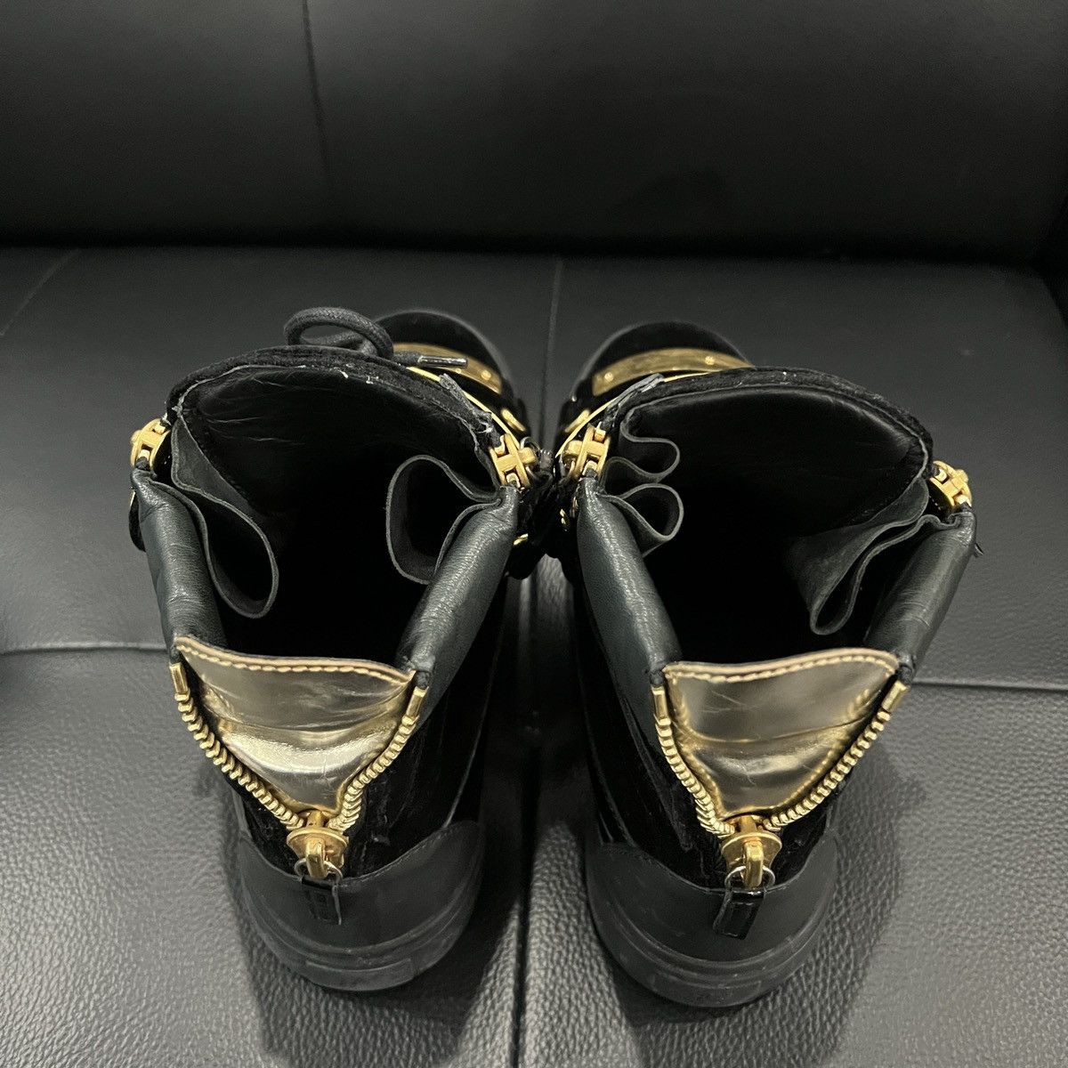 Giuseppe Zanotti Giuseppe Zanotti GZ Double Buckle Patent High-Top Sneakers V Size US 9 / EU 42 - 13 Thumbnail
