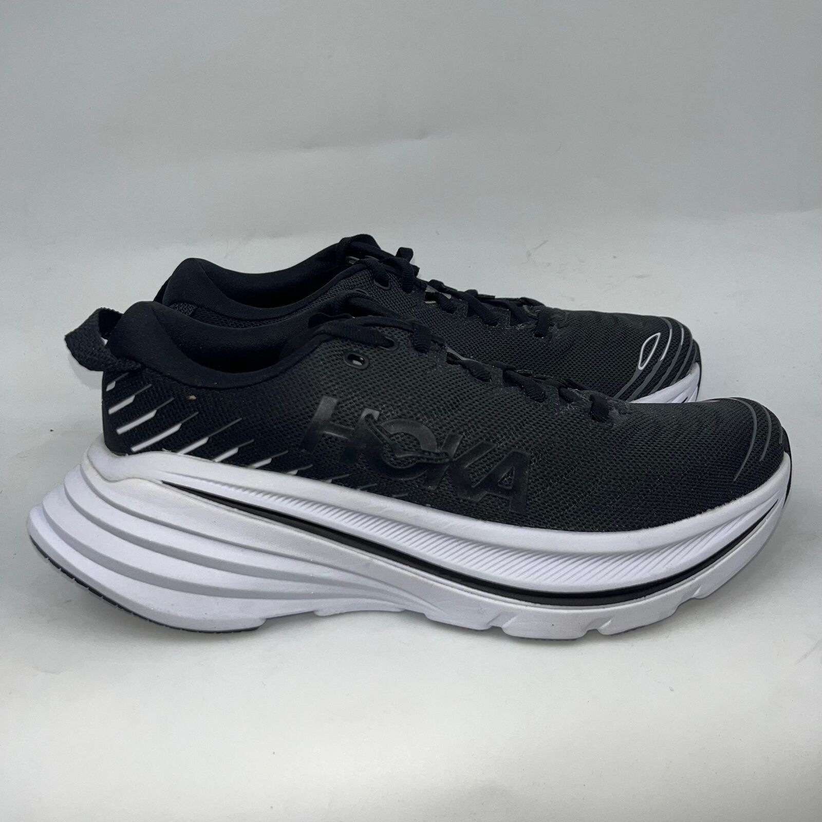 Hoka HOKE ONE ONE BONDI X BLACK/WHITE MENS SNEAKERS SIZE 7D Size US 7 / EU 40 - 1 Thumbnail