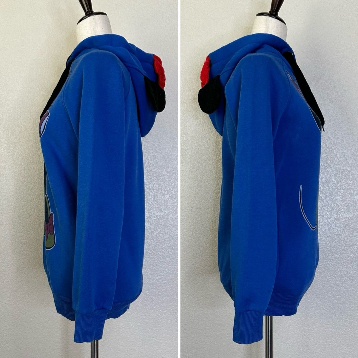 Mickey Mouse Minnie Mouse Ear Hoodie Blue Pullover Sweatshirt Size S / US 4 / IT 40 - 6 Thumbnail