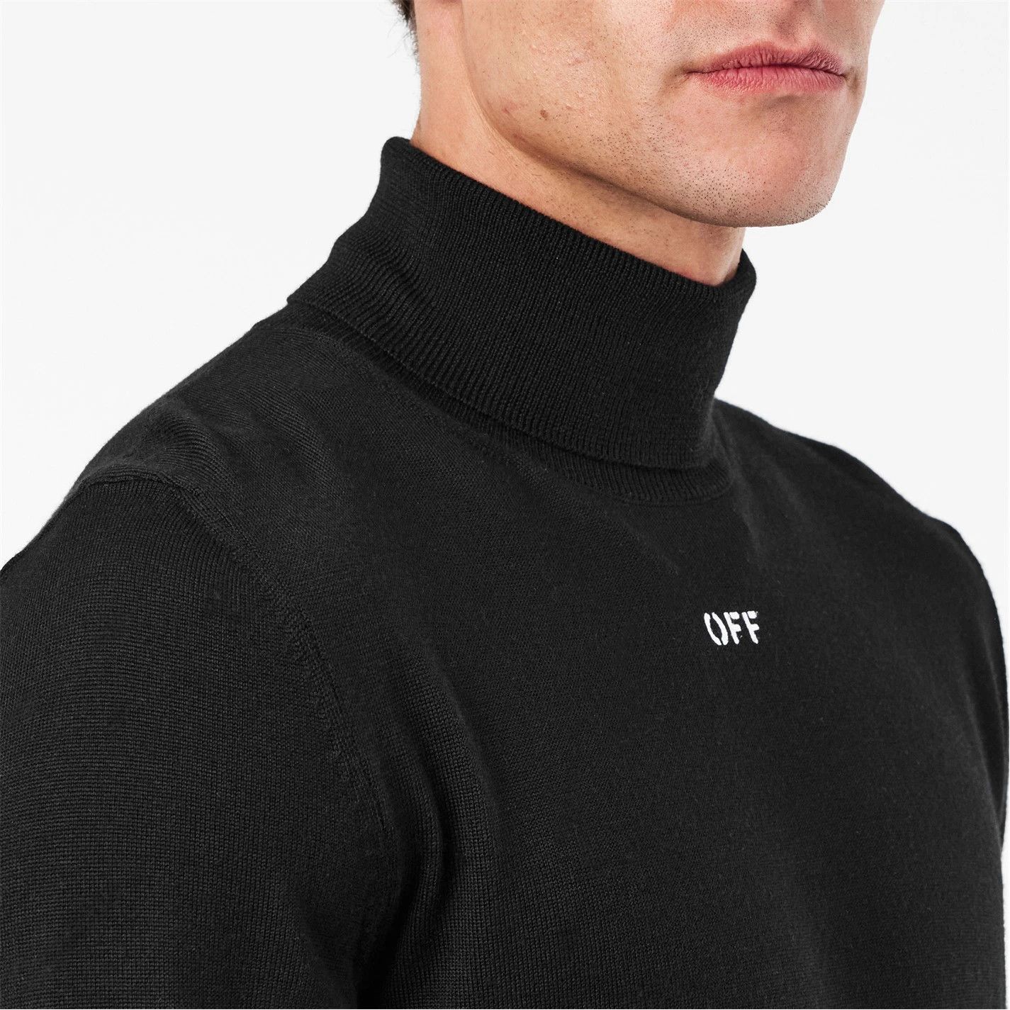 Off-White o1g2r1mq0226 Knitted Sweater In Black Size US XL / EU 56 / 4 - 5 Thumbnail